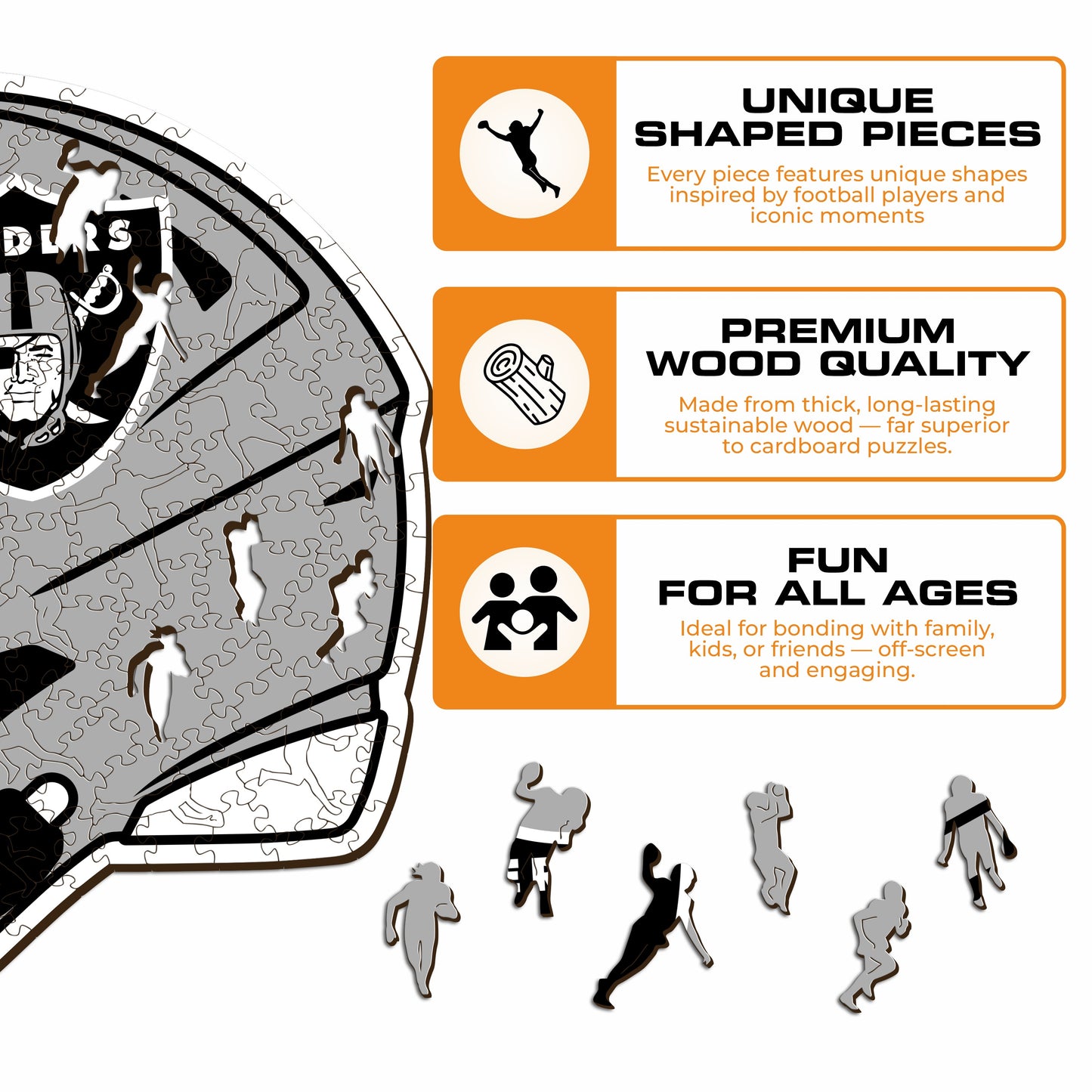 Capacete Las Vegas Raiders™ - Quebra-cabeça de madeira