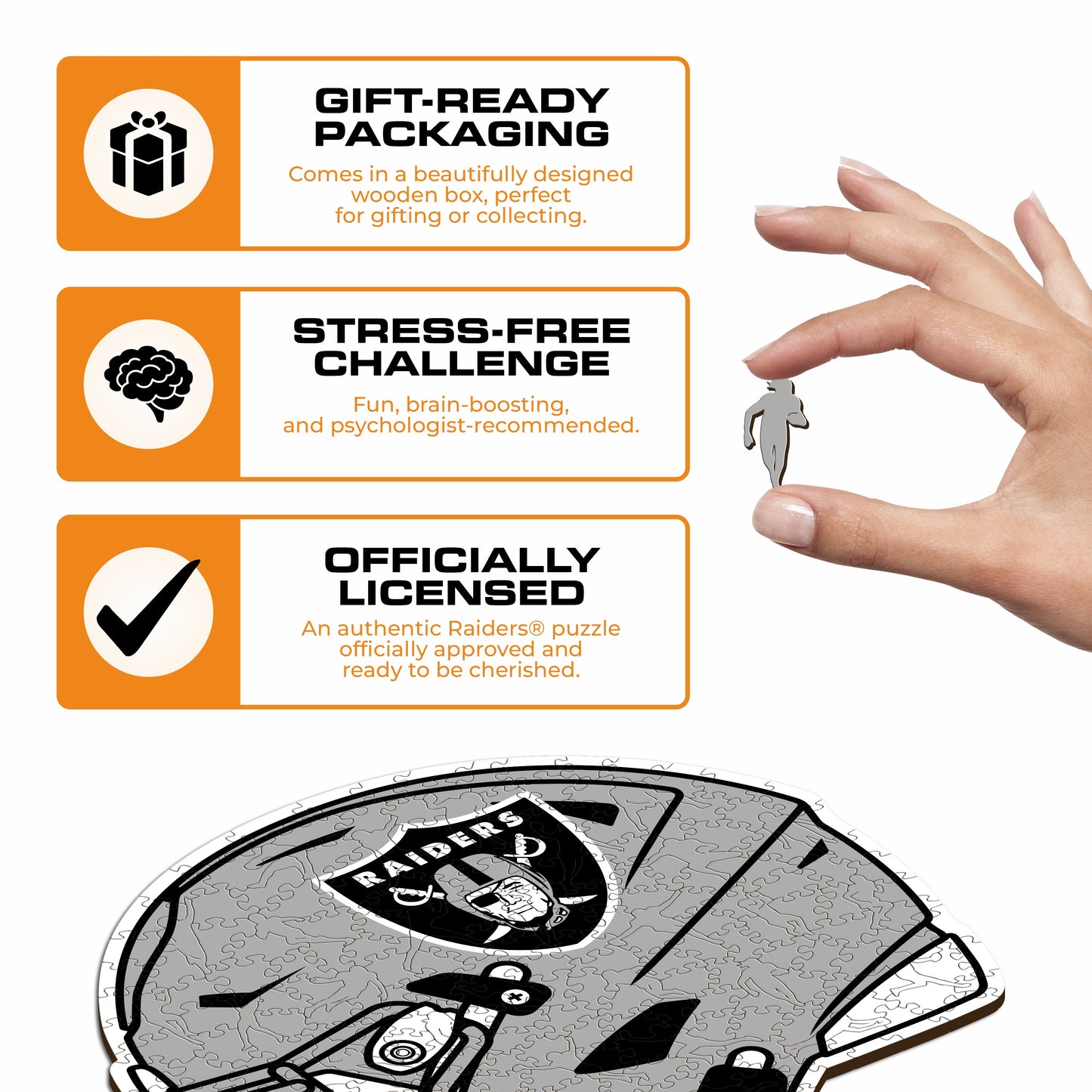 Capacete Las Vegas Raiders™ - Quebra-cabeça de madeira