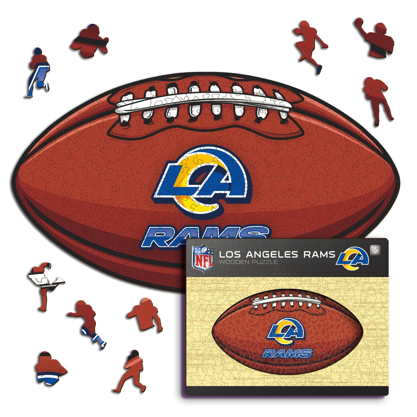 Los Angeles Rams™ Football - Wooden Puzzle