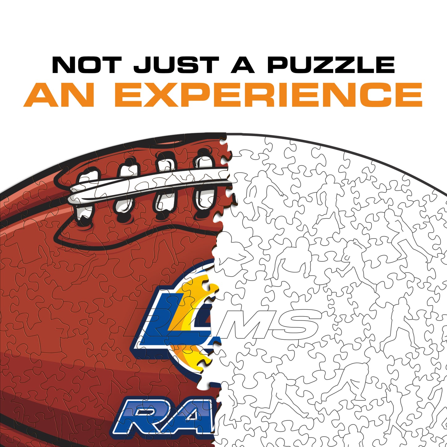 Los Angeles Rams™ Football - Wooden Puzzle
