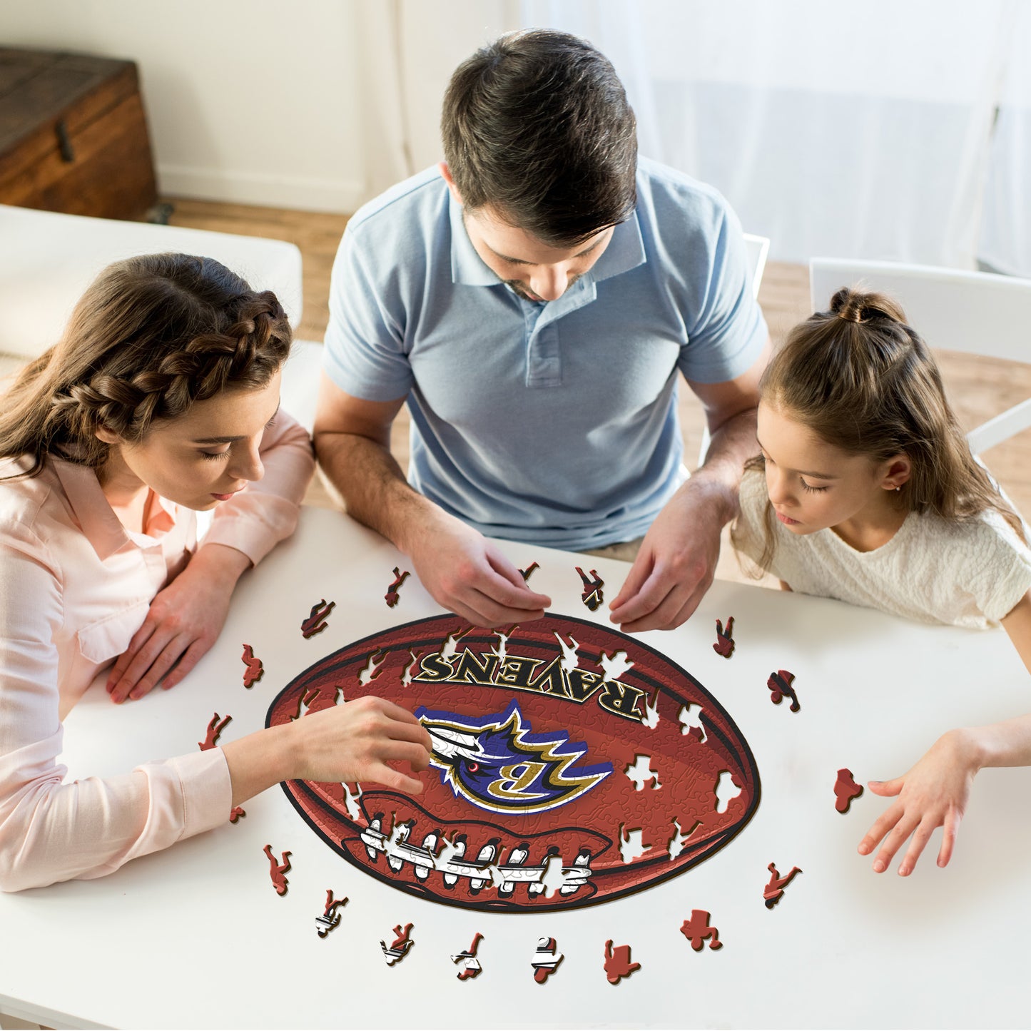 Baltimore Ravens™ Football - Wooden Puzzle