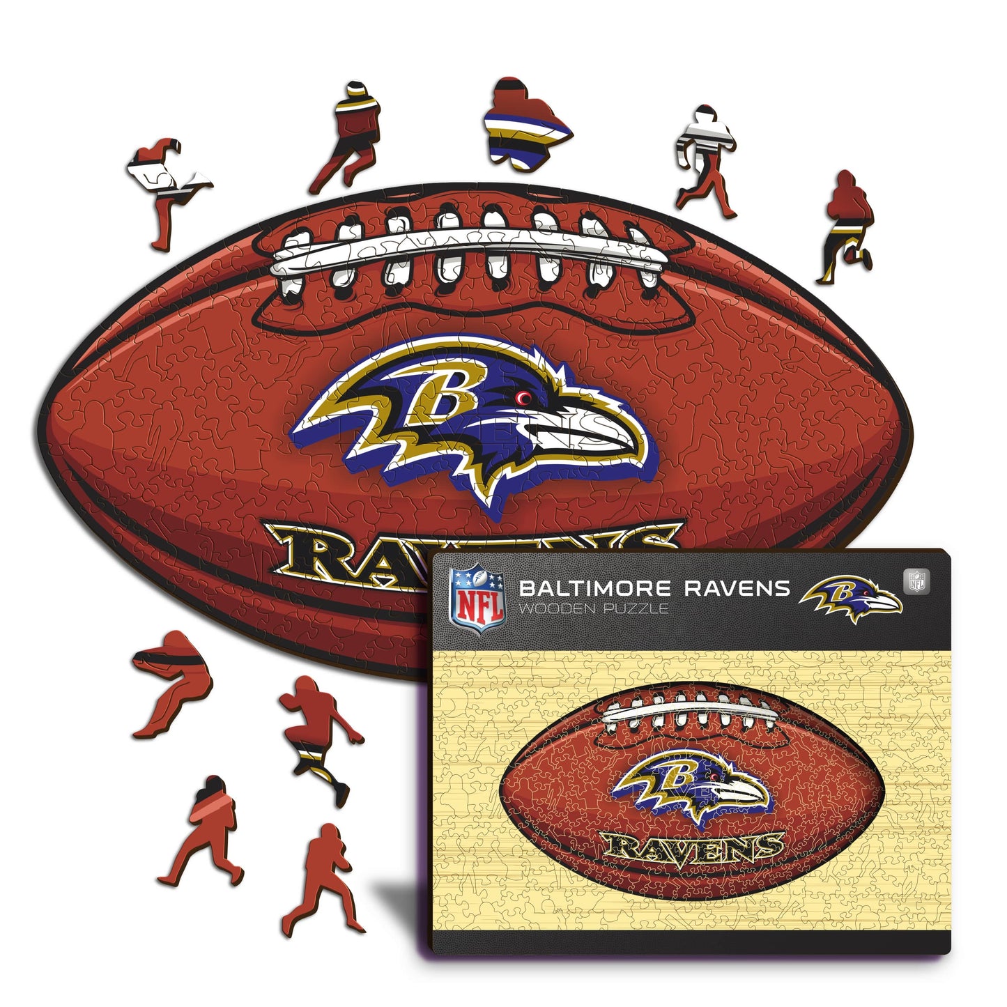 Baltimore Ravens™ Football - Wooden Puzzle