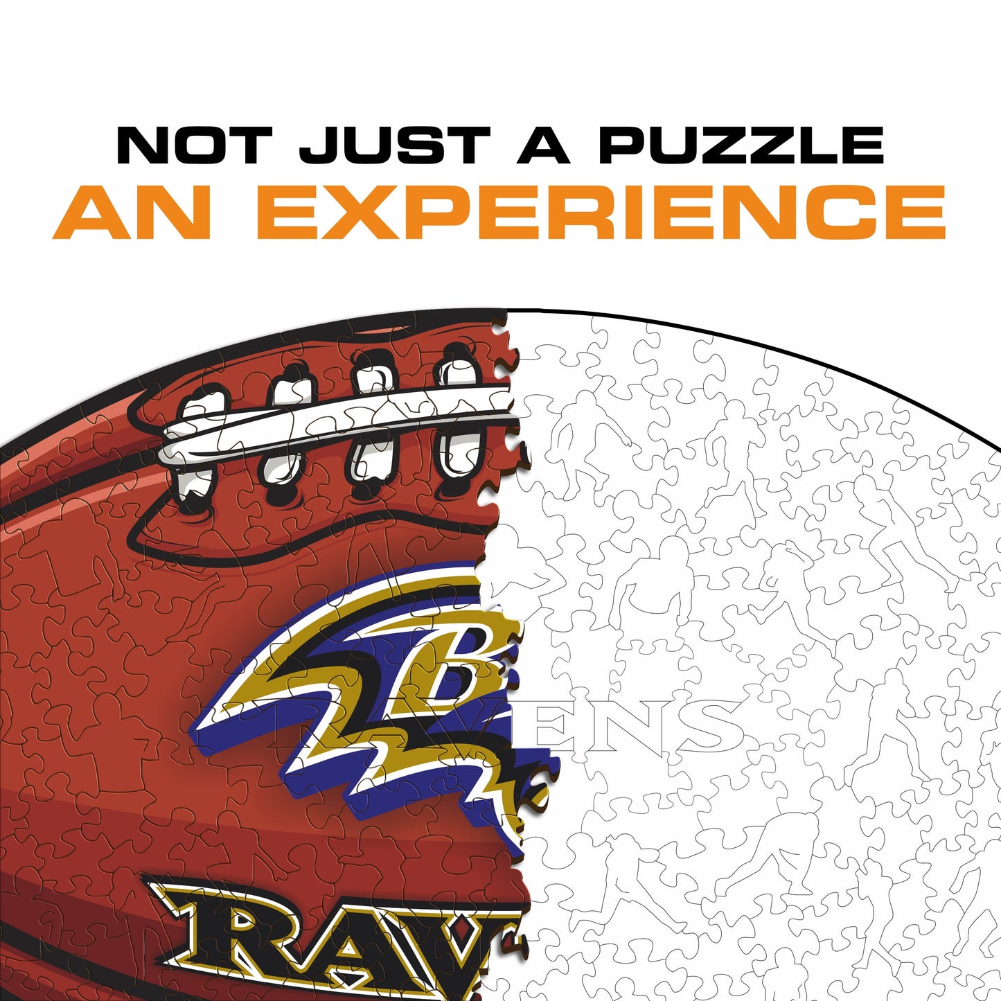 Baltimore Ravens™ Football - Wooden Puzzle