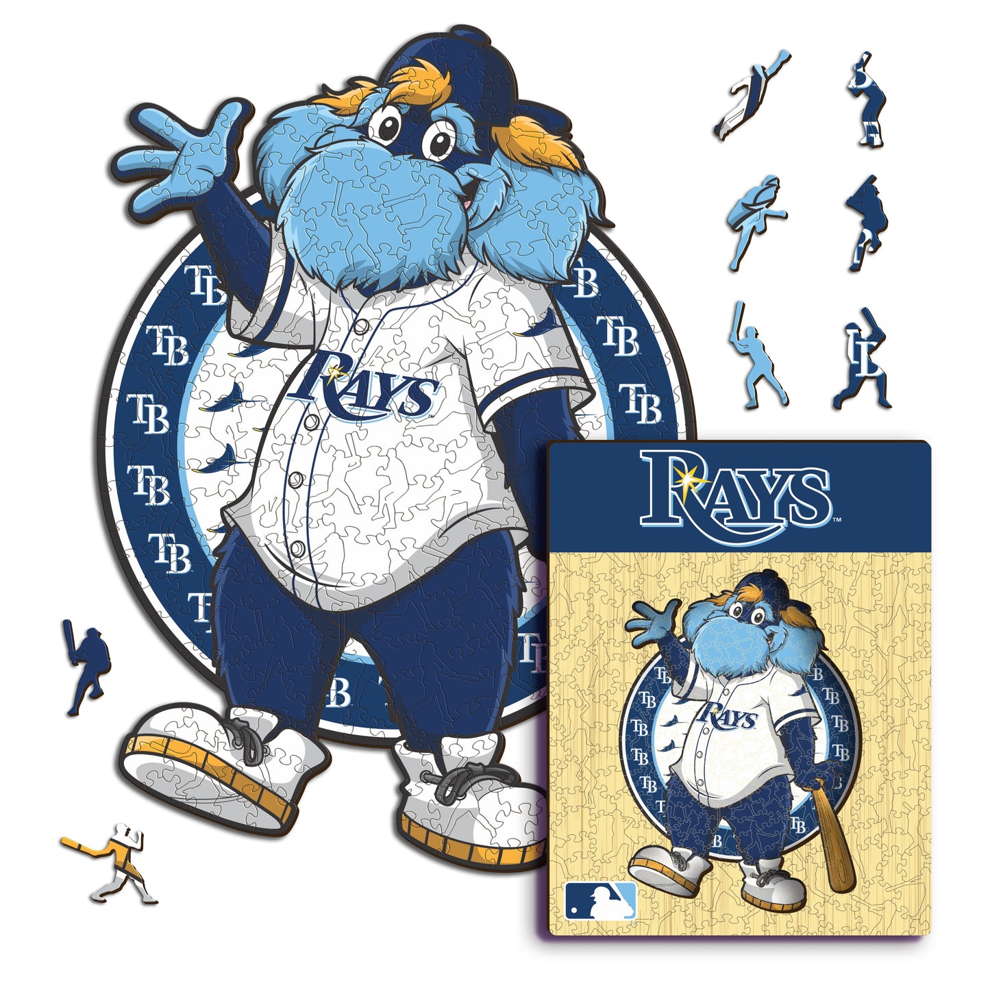 Mascote Tampa Bay Rays™ - Quebra-cabeça de madeira