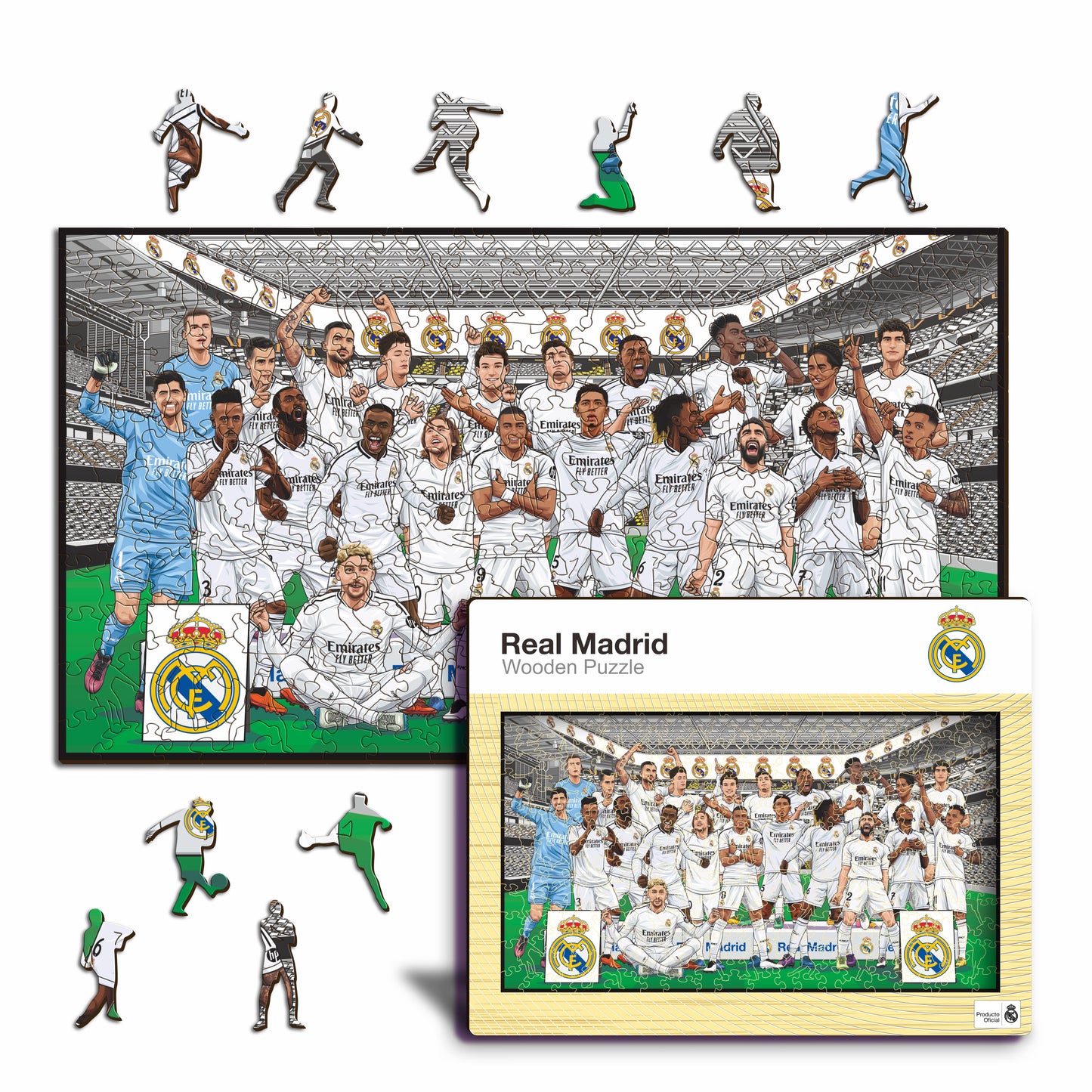 3 PACK Real Madrid CF® Team + Logo + Jersey
