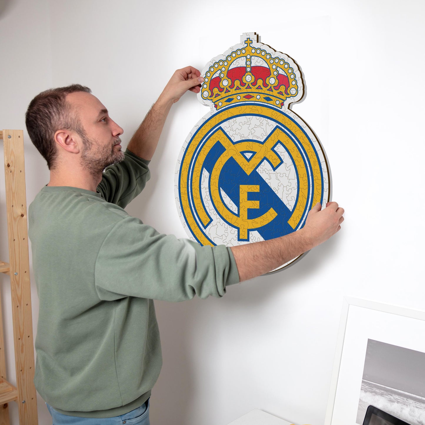Logotipo do Real Madrid CF® - Quebra-cabeça de madeira