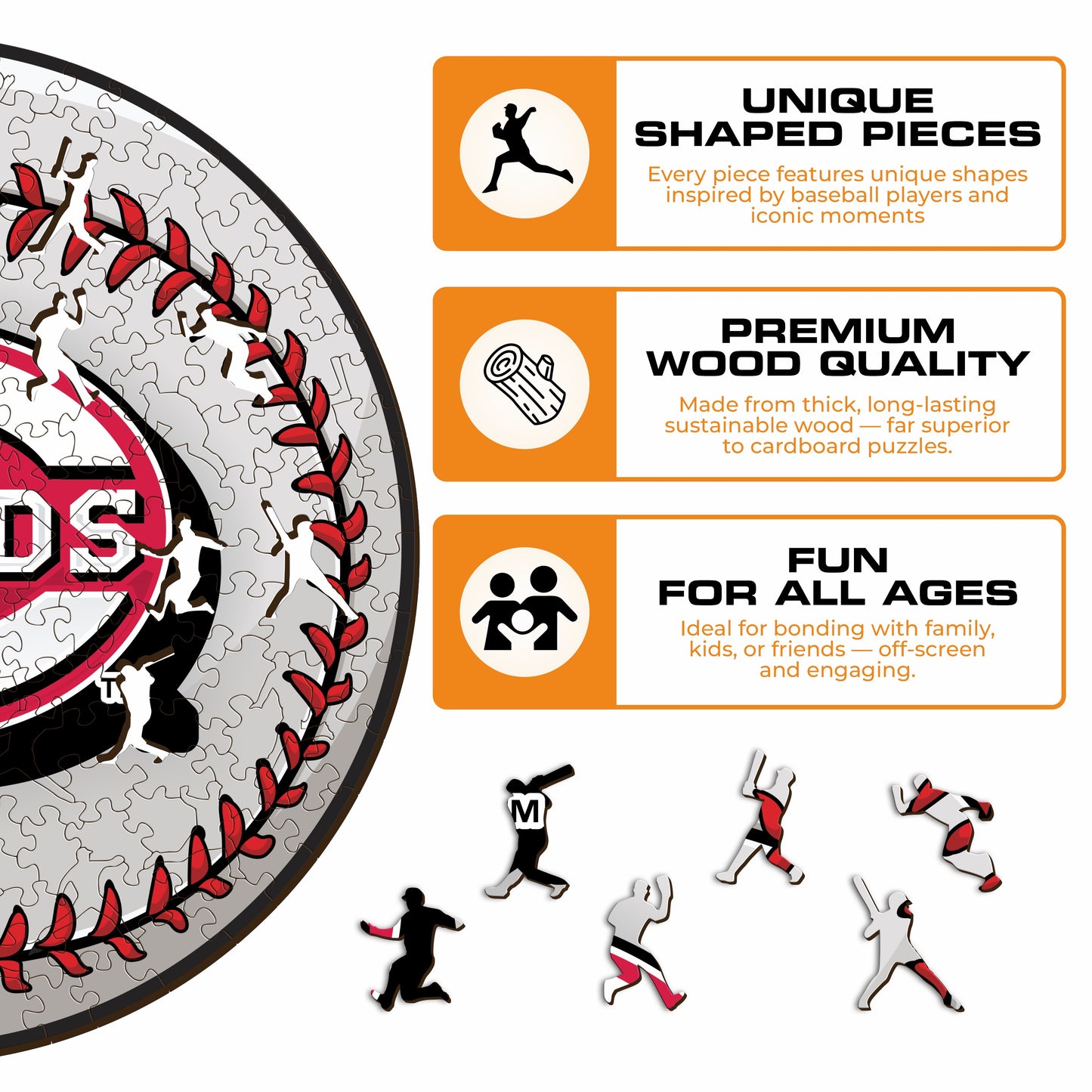 Cincinnati Reds™ - Wooden Puzzle