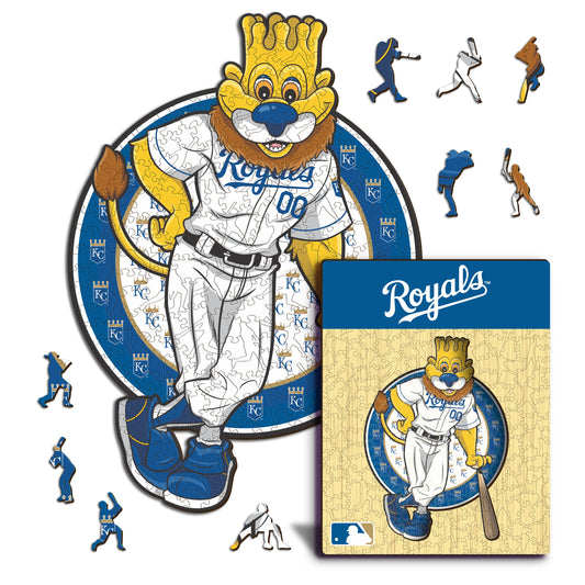 Mascote do Kansas City Royals™ - Quebra-cabeça de madeira