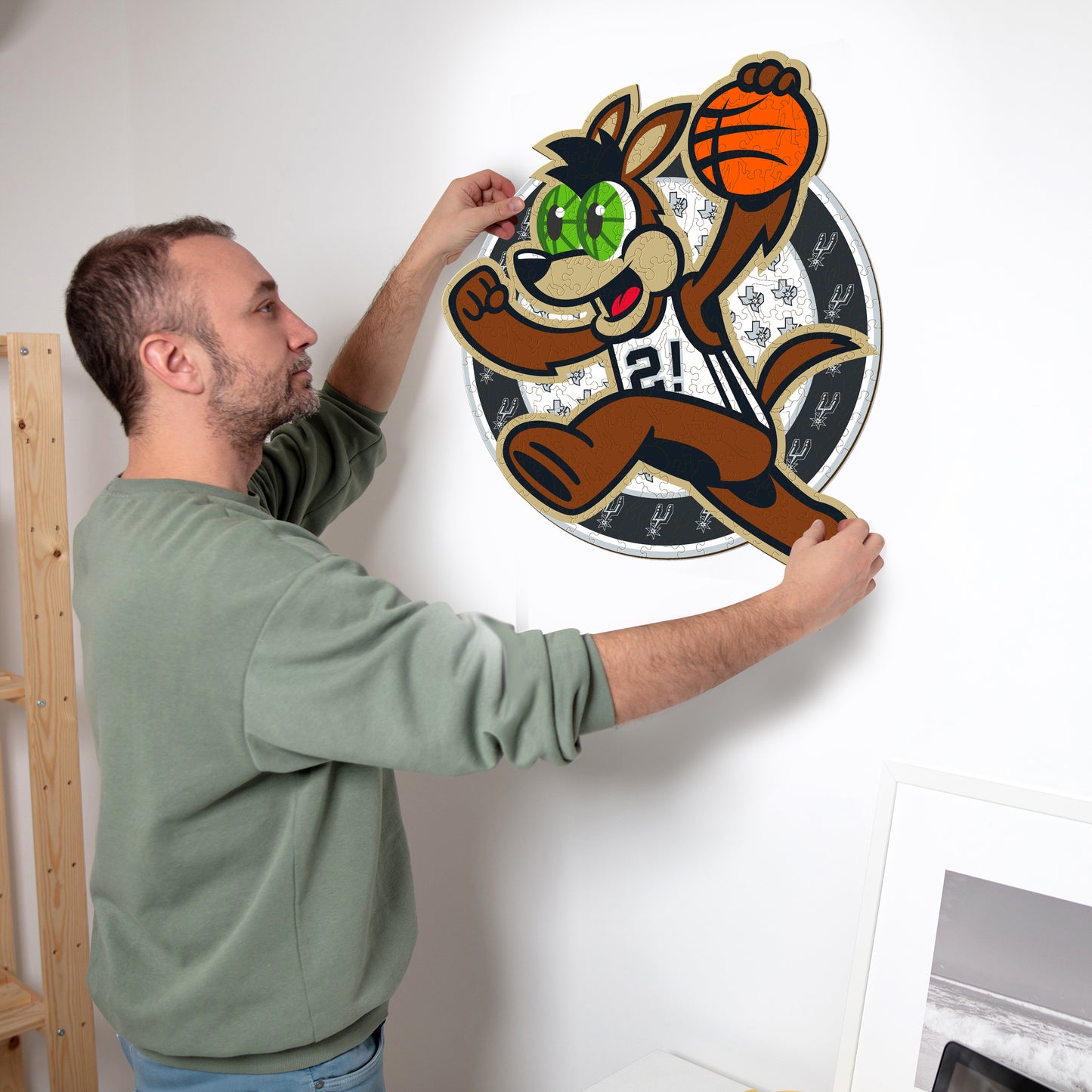 San Antonio Spurs™ Mascot - Wooden Puzzle