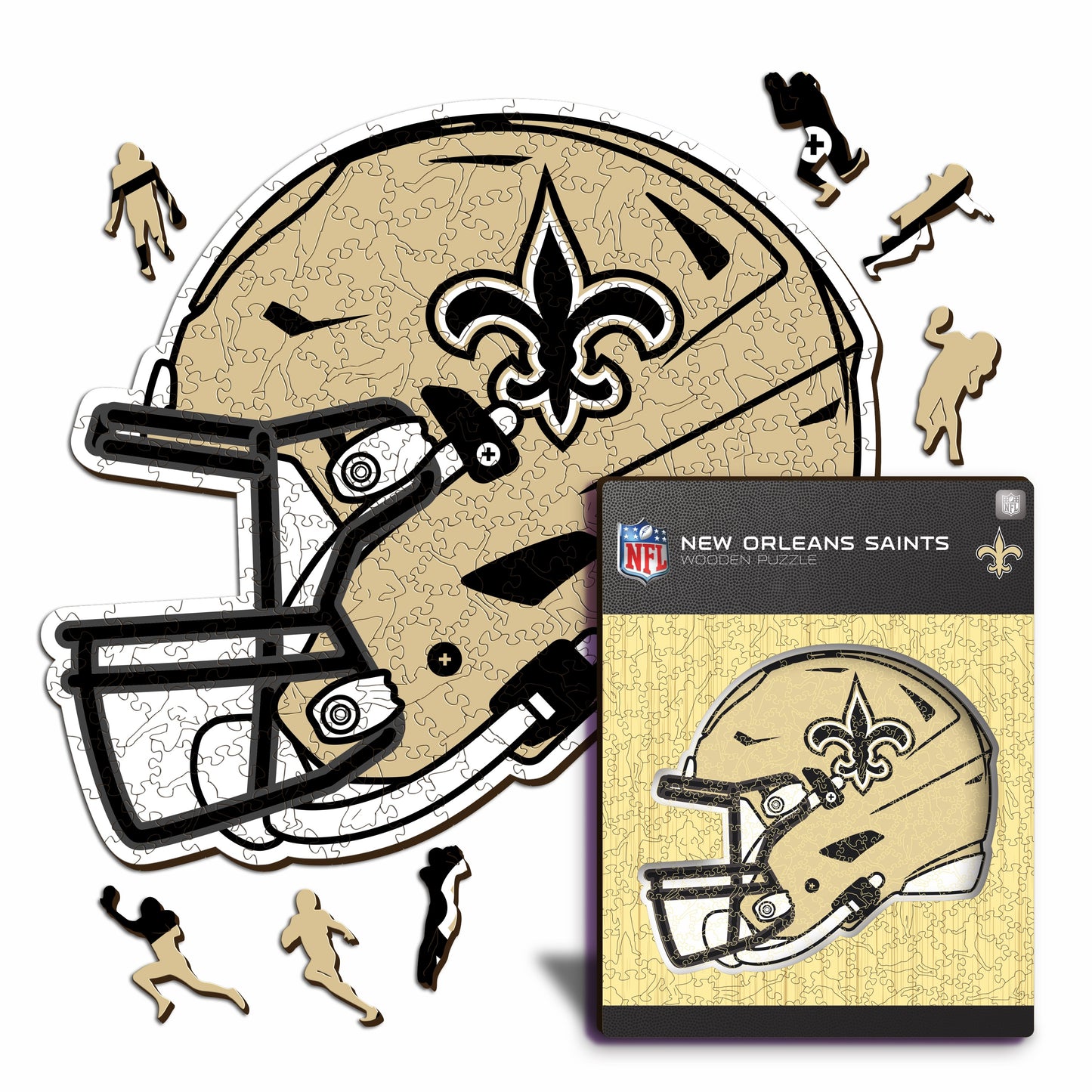 Capacete New Orleans Saints™ - Quebra-cabeça de madeira