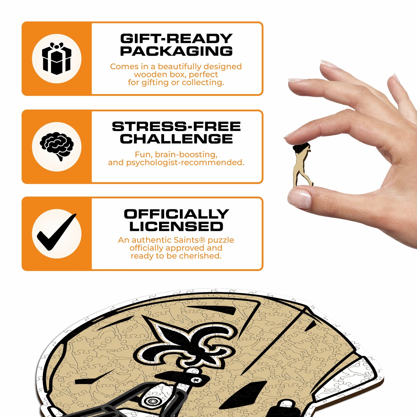 Capacete New Orleans Saints™ - Quebra-cabeça de madeira