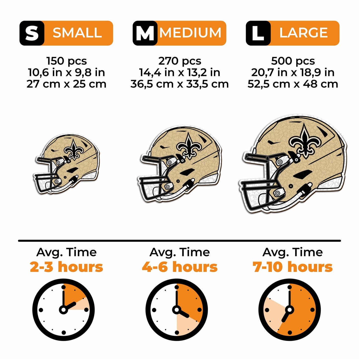 Capacete New Orleans Saints™ - Quebra-cabeça de madeira