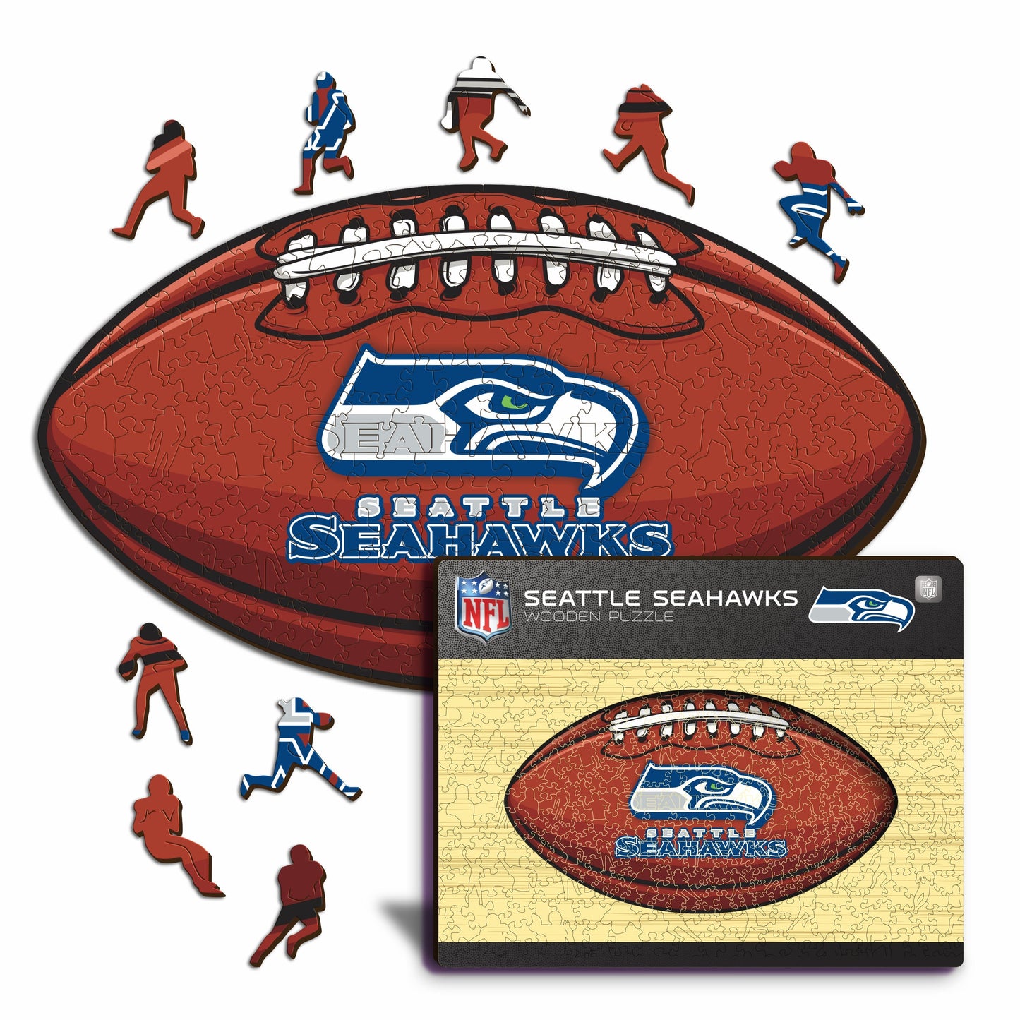 2 PACK Seattle Seahawks™ Football + Helmet