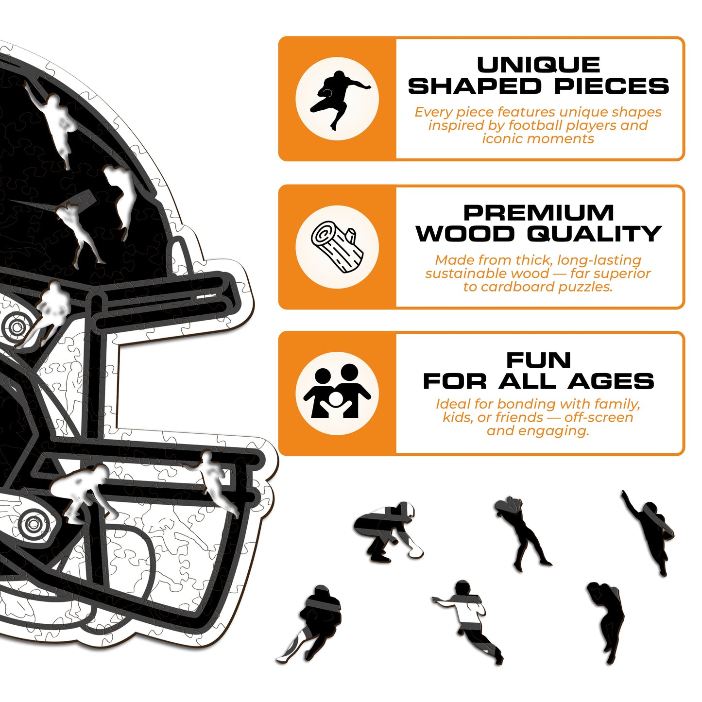 Pittsburgh Steelers™ Helmet - Wooden Puzzle