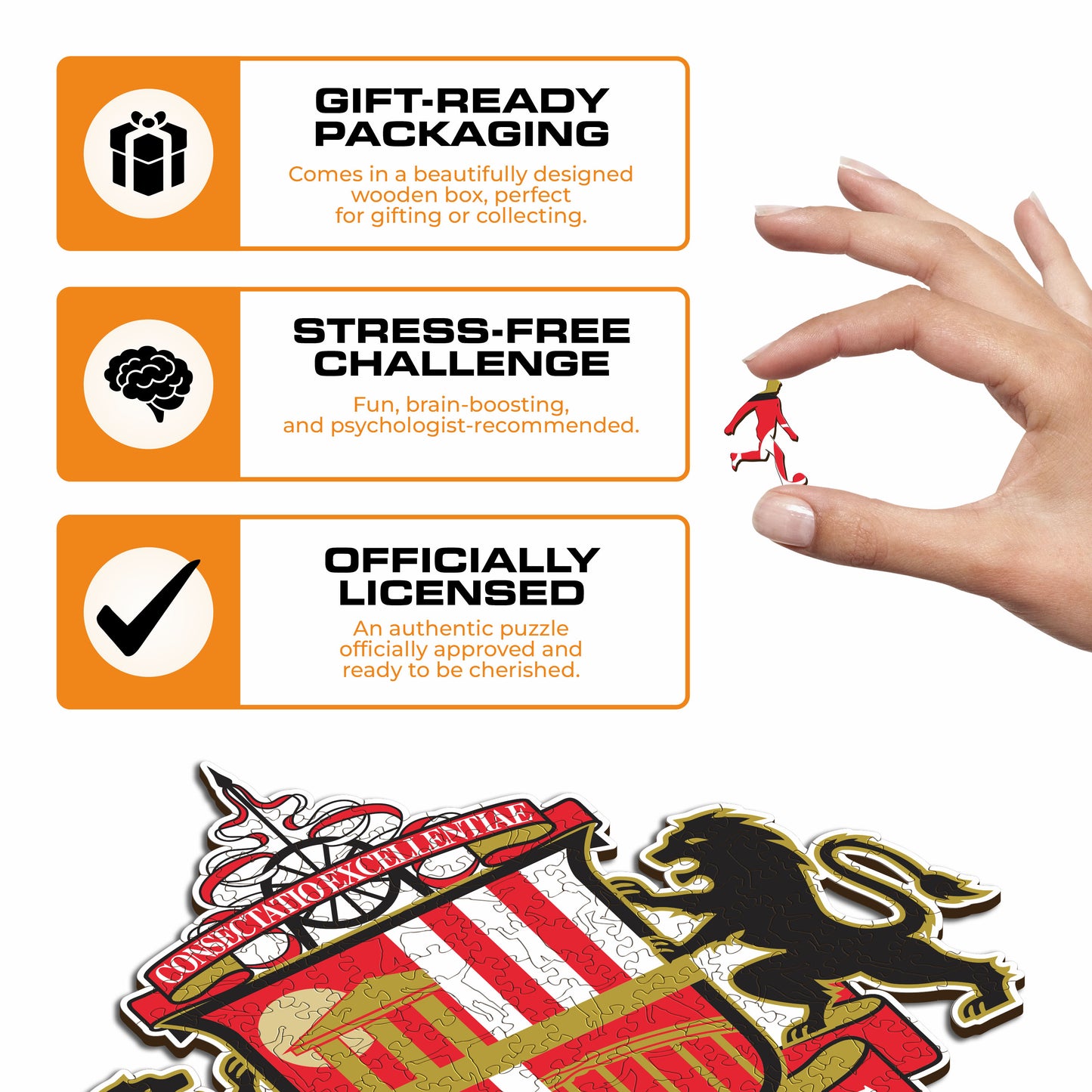 Sunderland AFC® Logo - Wooden Puzzle