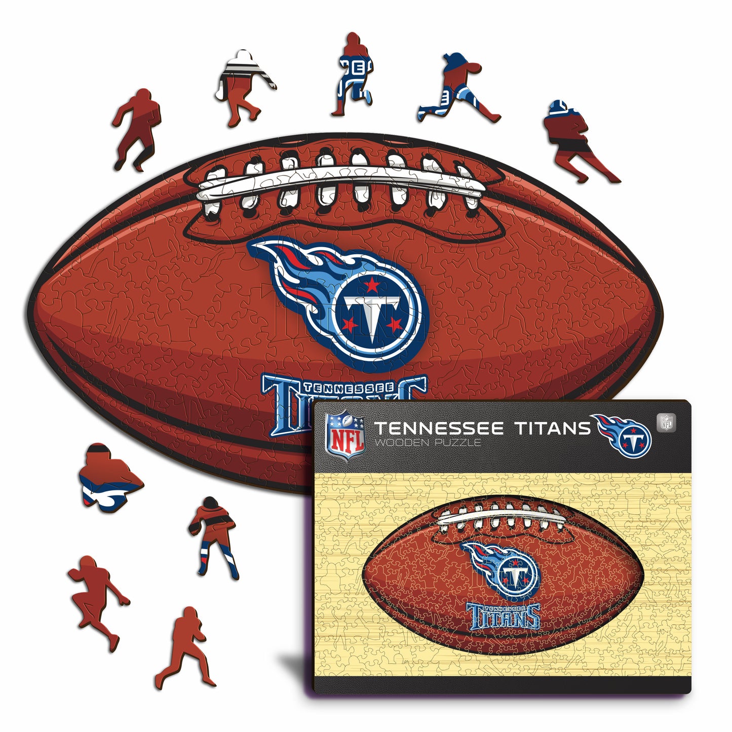 Tennessee Titans™ Football - Wooden Puzzle
