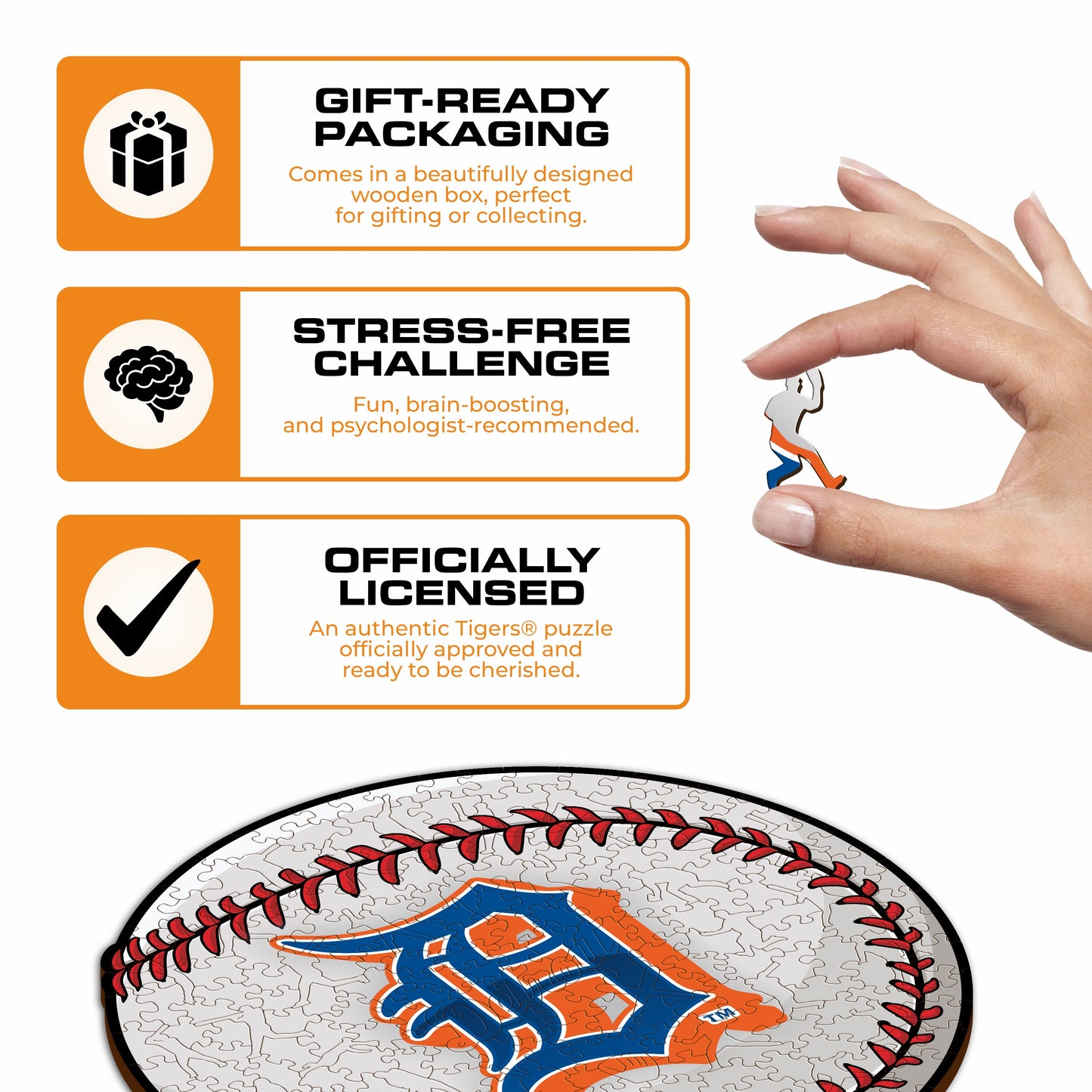 Detroit Tigers™ - Wooden Puzzle
