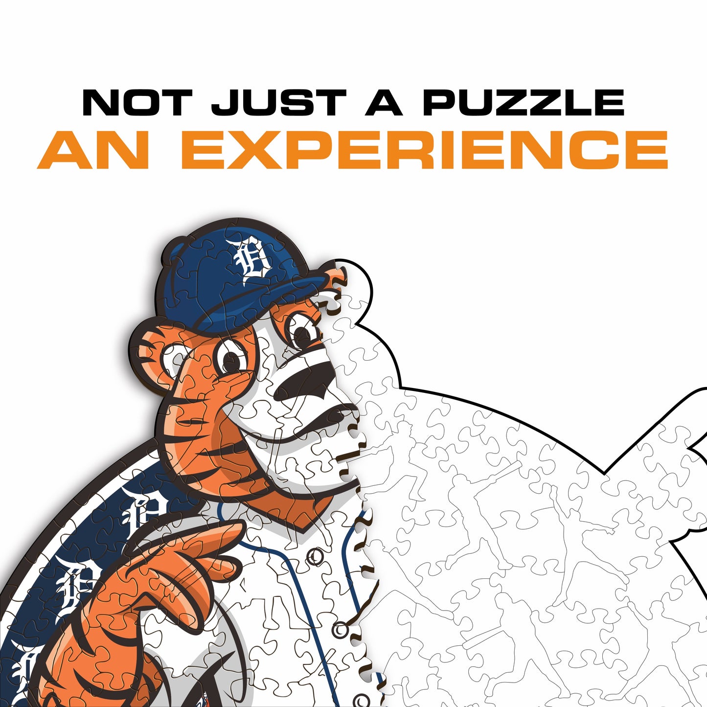 Detroit Tigers™ Mascot - Wooden Puzzle