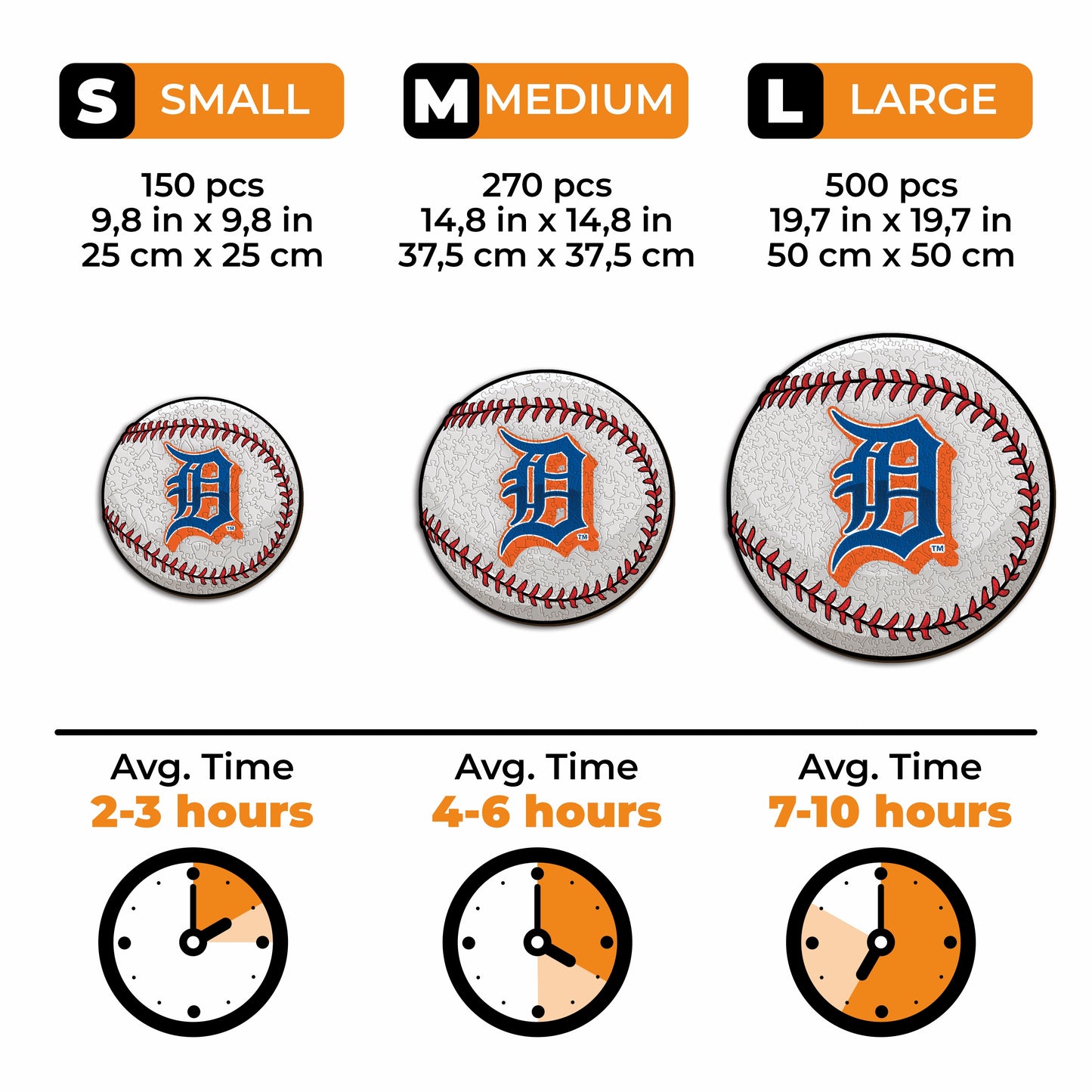 2 PACK Detroit Tigers™ Logo + Baseball