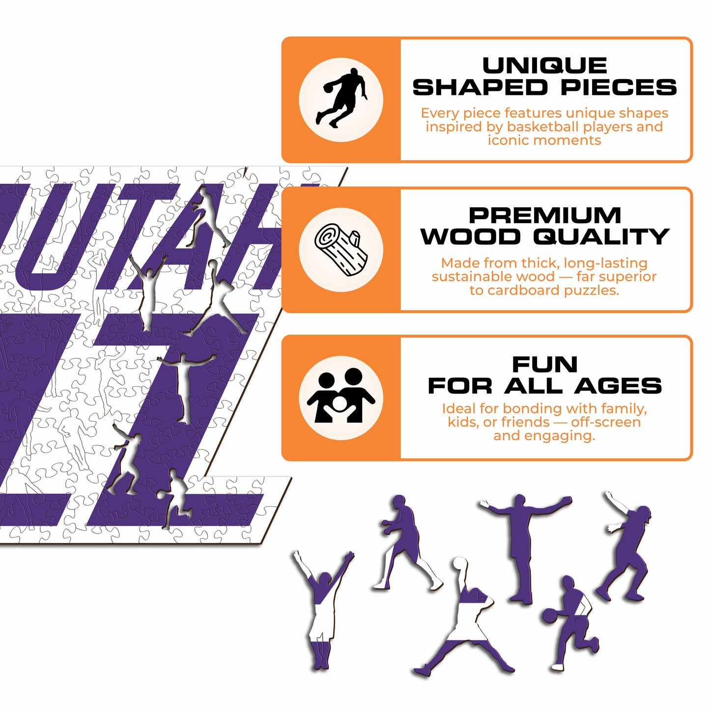Utah Jazz™ - Wooden Puzzle