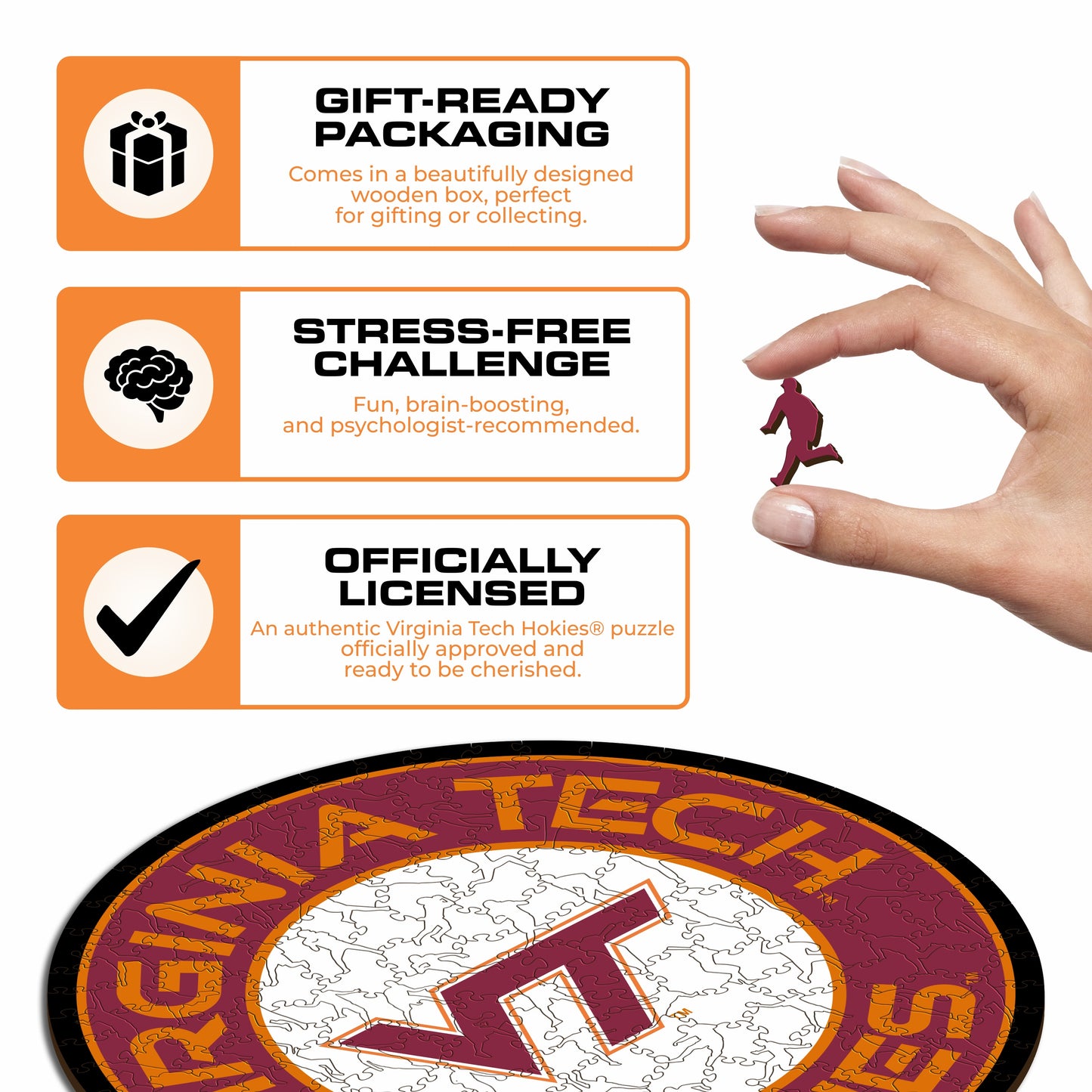 Virginia Tech University - Wooden Puzzle