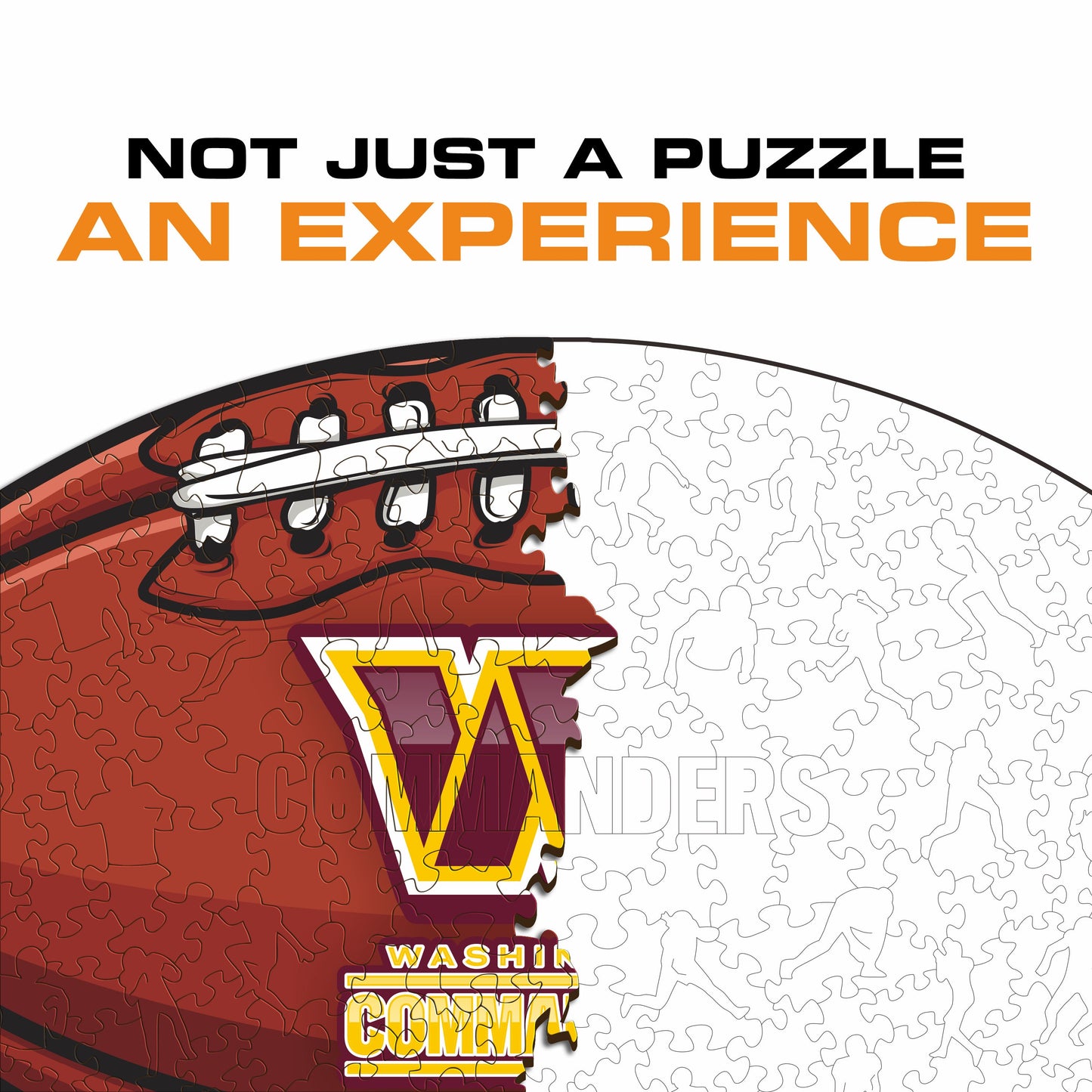 Washington Commanders™ Football - Wooden Puzzle