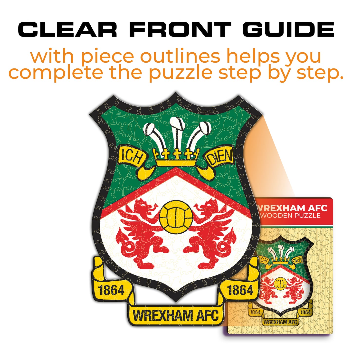 Wrexham AFC® Logo - Wooden Puzzle