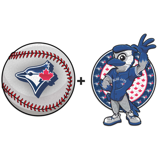 Pacote com 2 unidades de beisebol + mascote do Toronto Blue Jays™