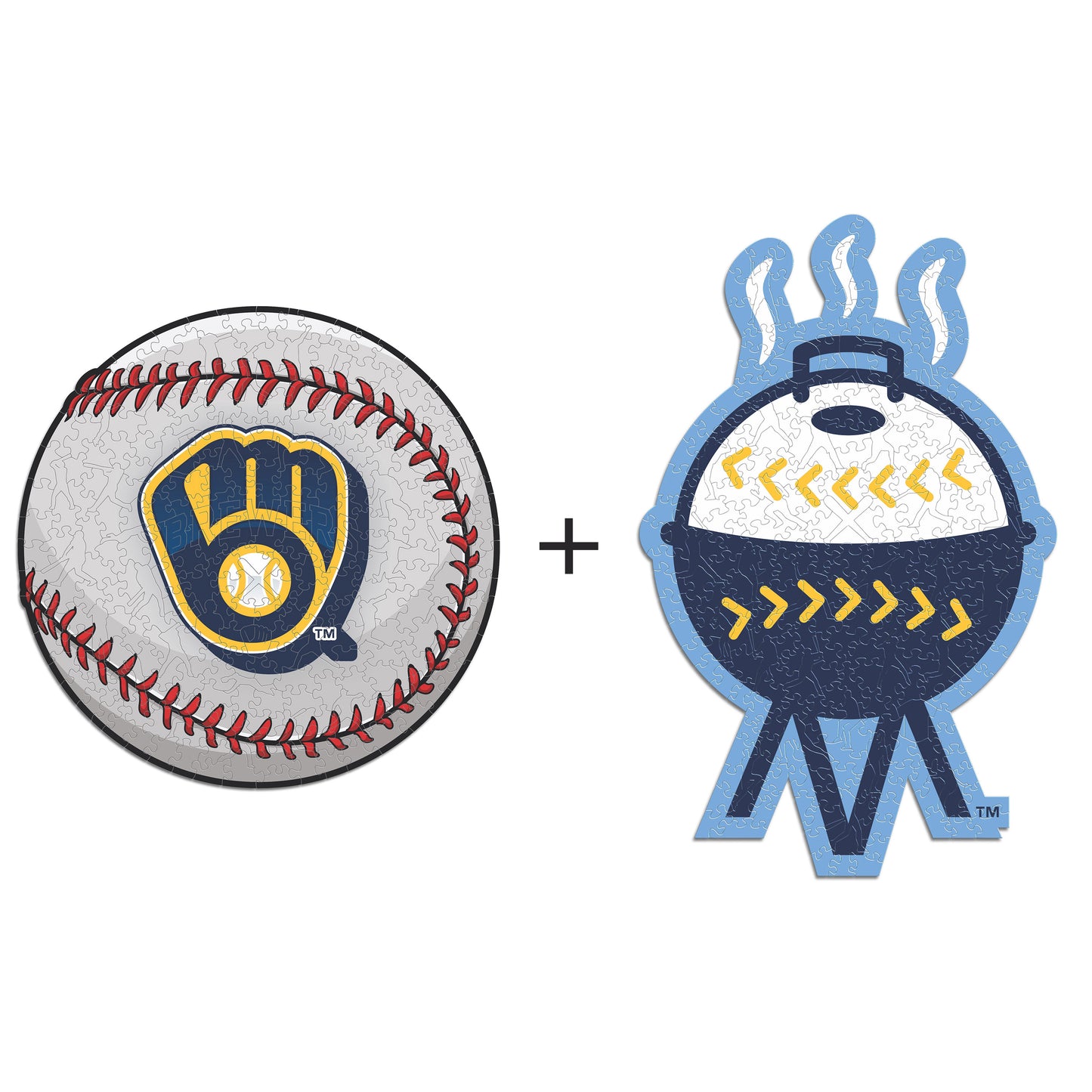 2 PACK Milwaukee Brewers™ Logo + Baseball
