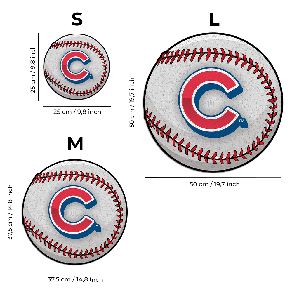 2 PACK Chicago Cubs™ Ball + Primary Logo