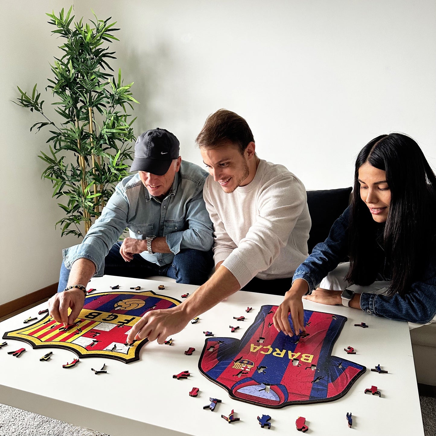 4 PACK FC Barcelona® Logo + Lewandowski + Pedri + Gavi