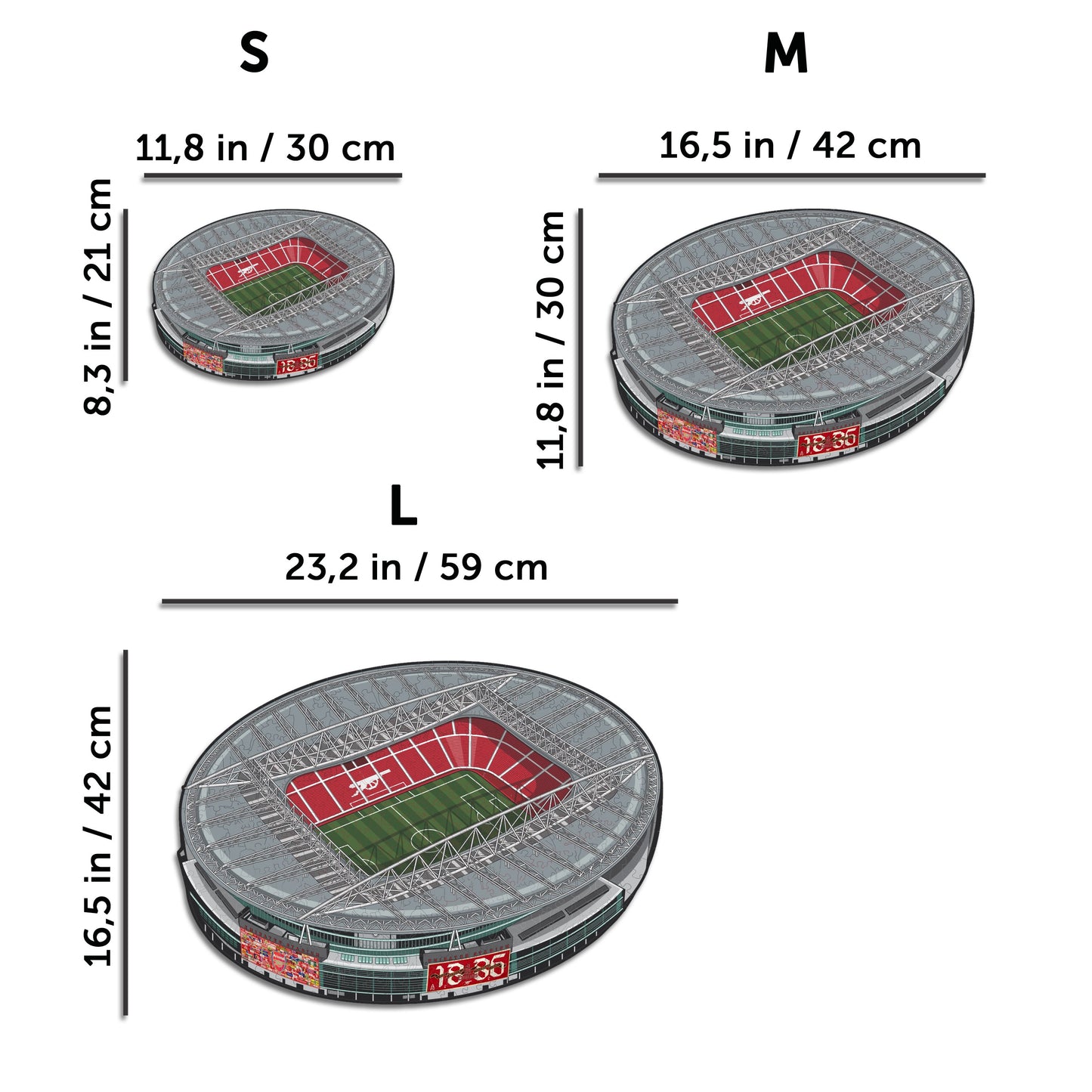 Arsenal FC® Emirates Stadium - Wooden Puzzle