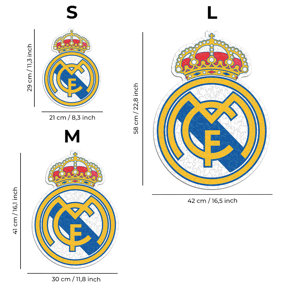 3 PACK Real Madrid CF® Logo + Jersey + 5 Players