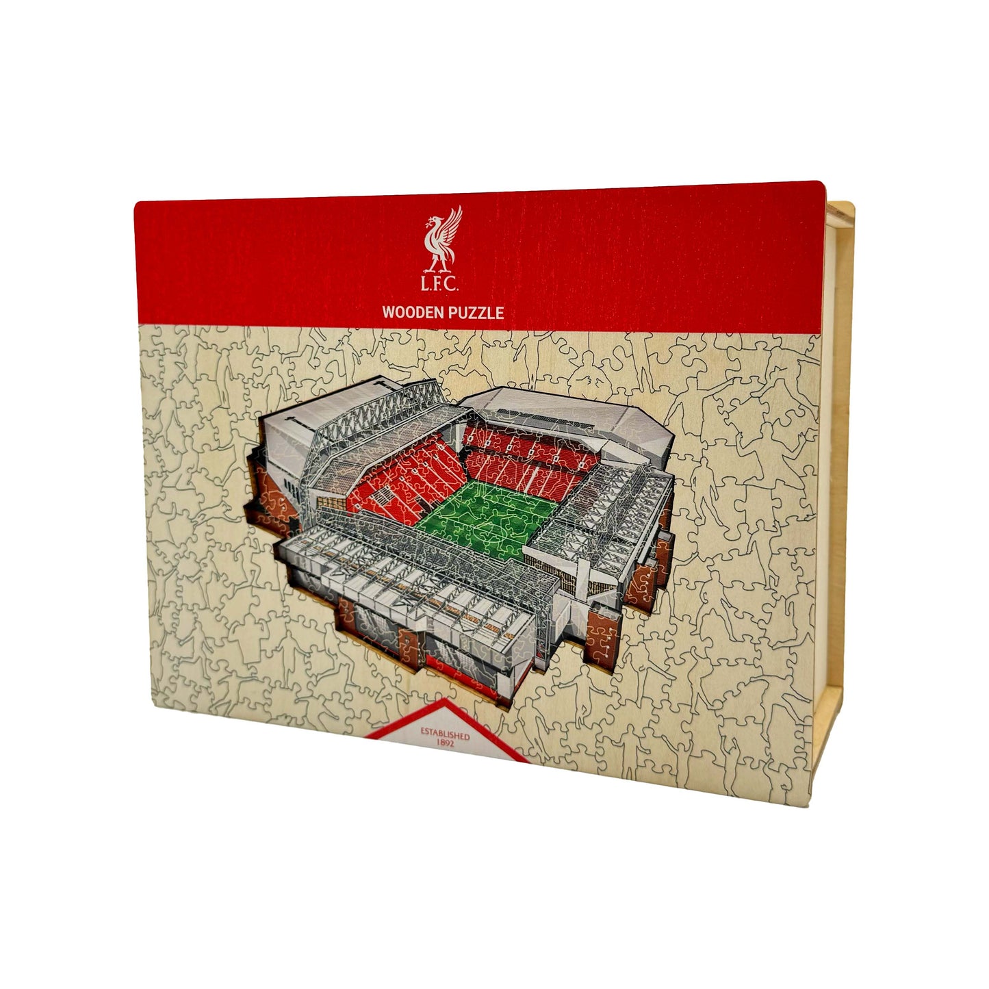 Pacote com 3 logotipos do Liverpool FC® + Liver Bird + Estádio Anfield