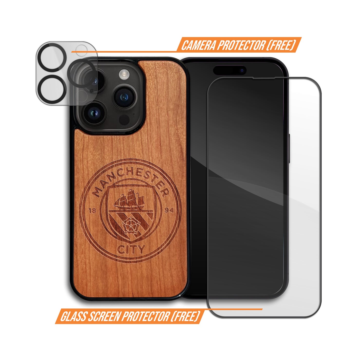 Manchester City FC® - Wooden Phone Case (MagSafe Compatible)