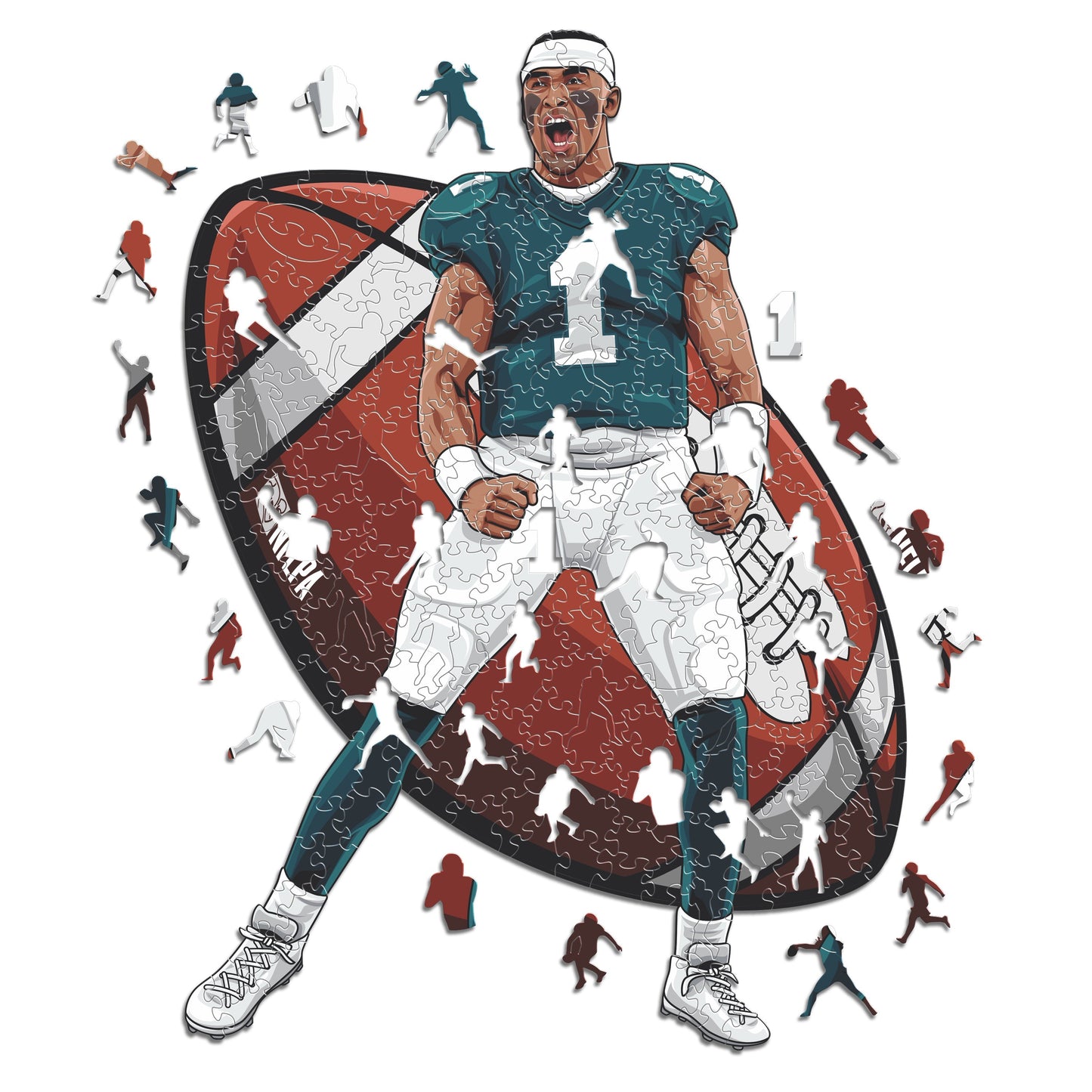 4 NFL Players Puzzles Of Your Choice