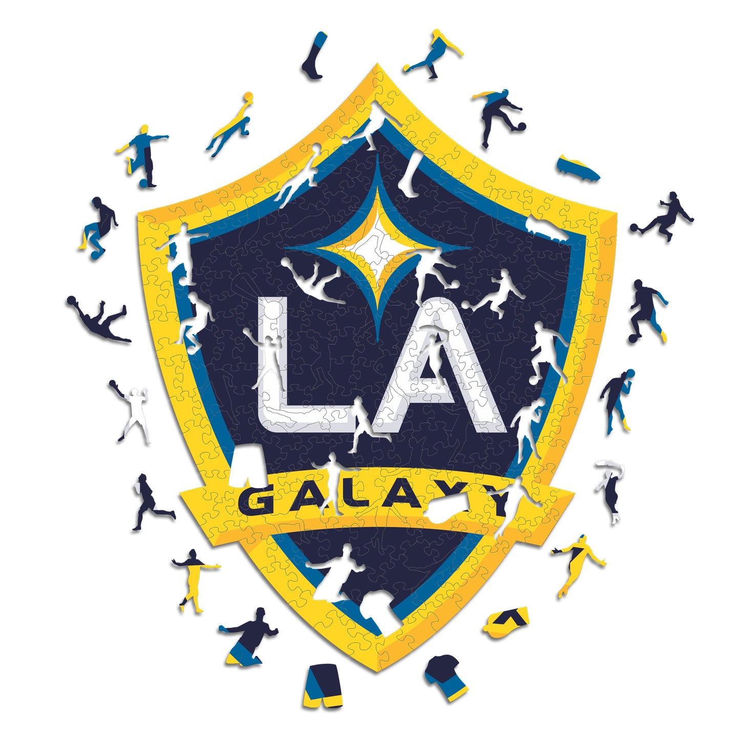 LA Galaxy® Logo - Wooden Puzzle