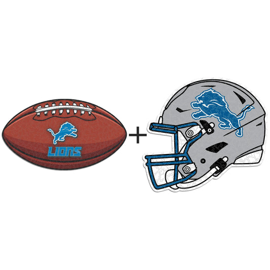 2 PACK Detroit Lions™ Football + Helmet