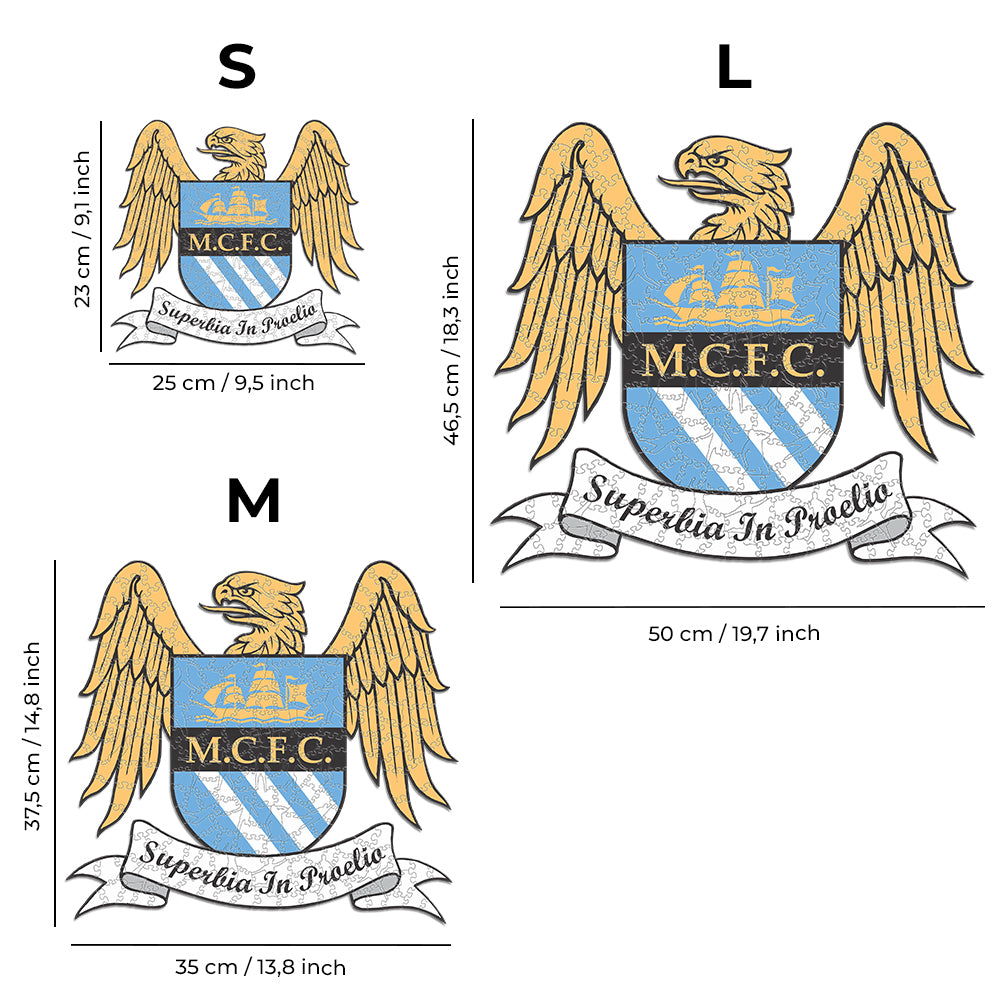 2 PACK Manchester City FC® Logo + Retro Logo