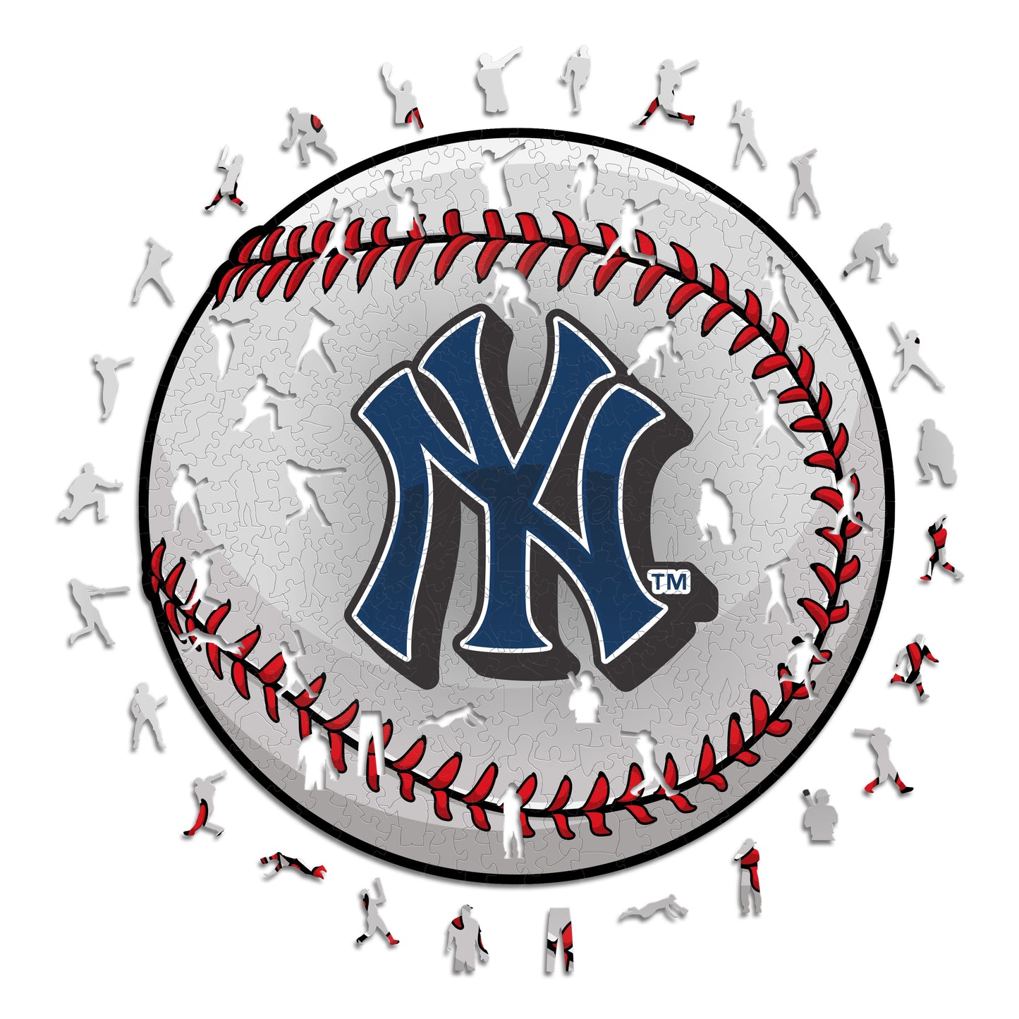 Pacote com 3 bolas do New York Yankees™ + logotipo principal + estádio