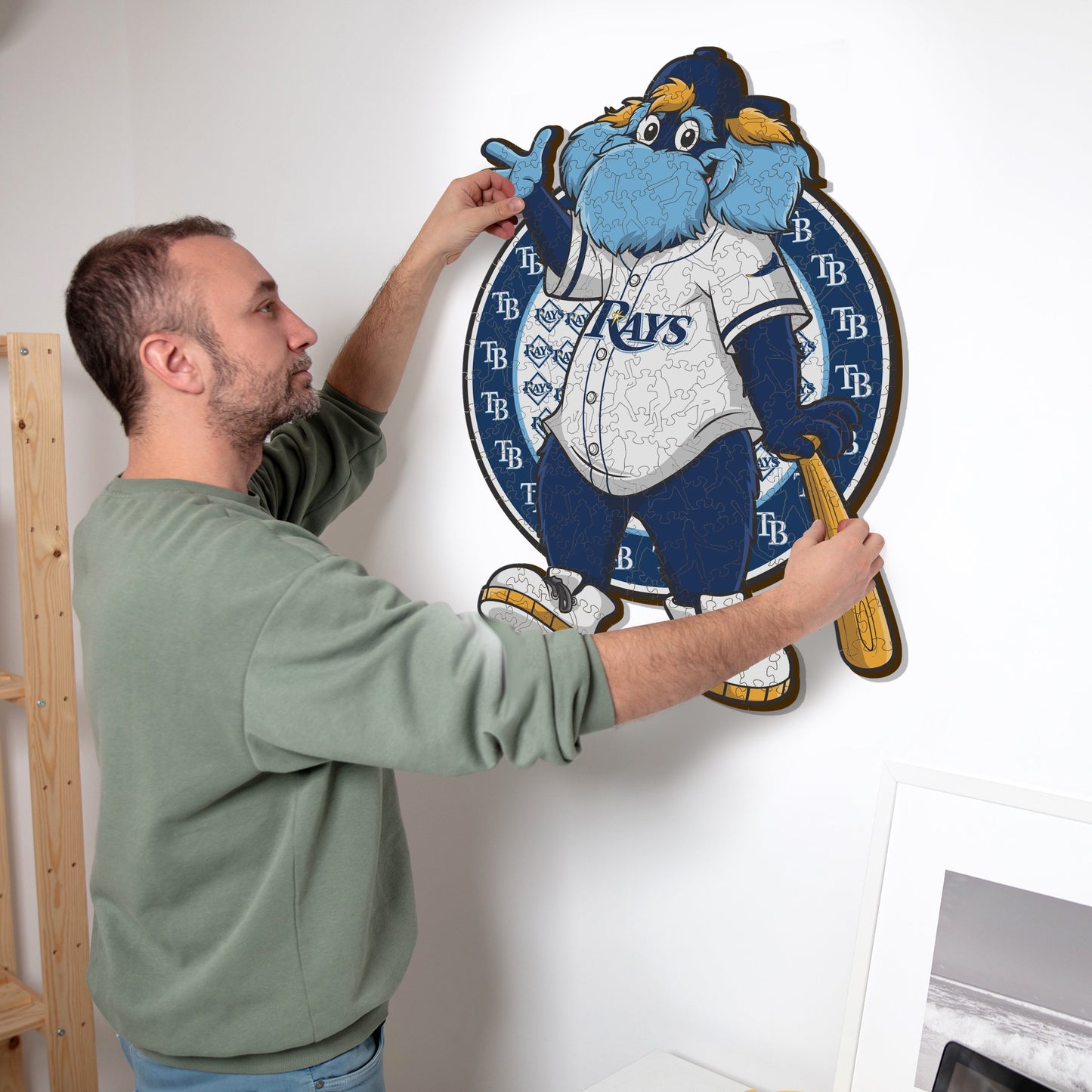 Mascote Tampa Bay Rays™ - Quebra-cabeça de madeira