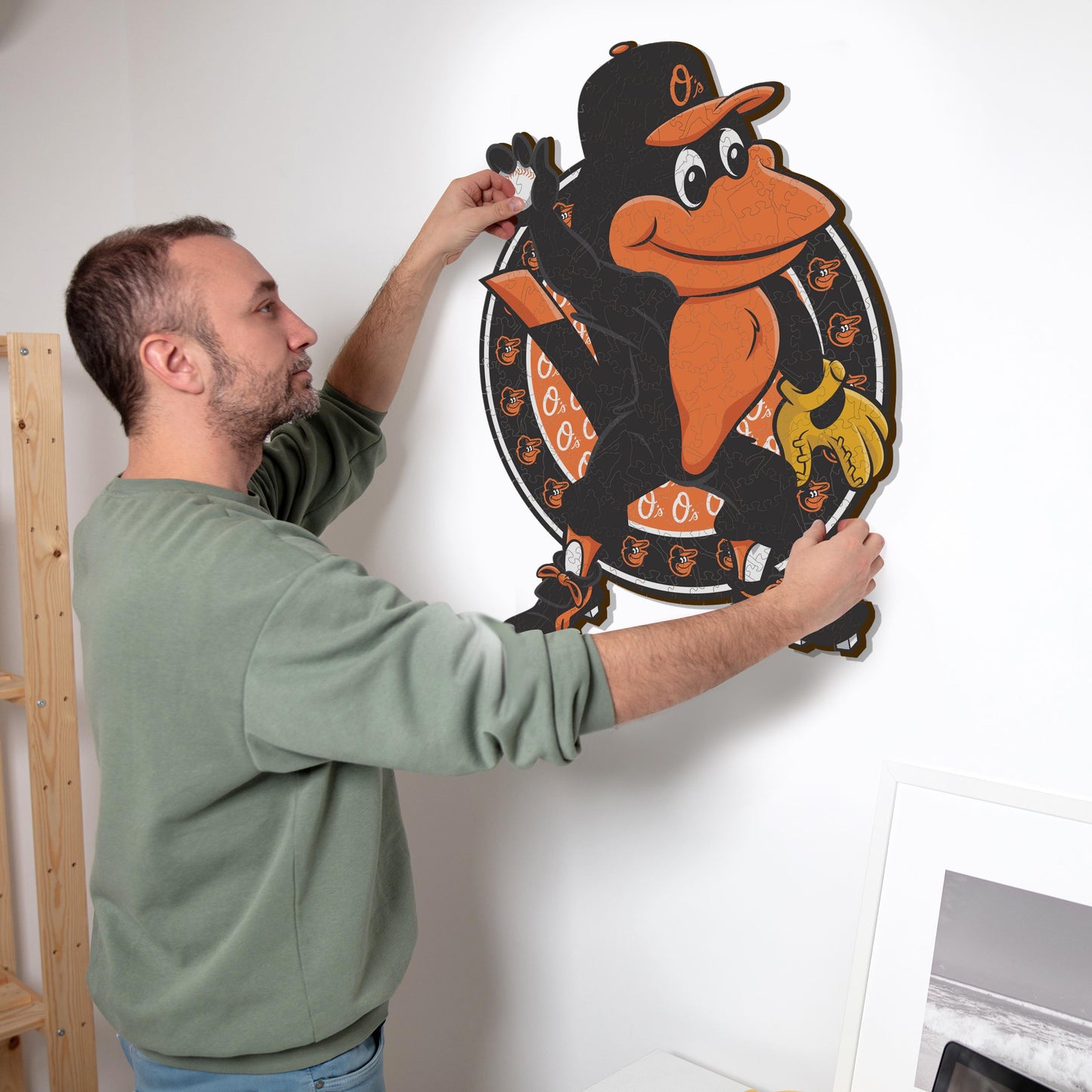 Mascote Baltimore Orioles™ - Quebra-cabeça de madeira