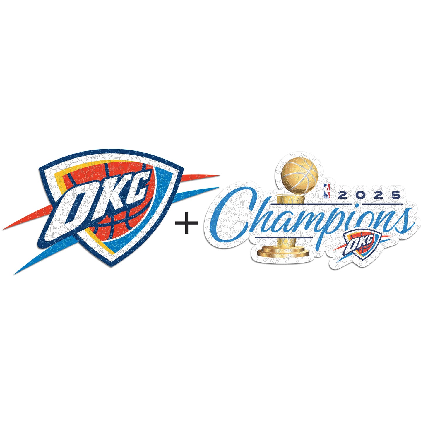 2 PACK Oklahoma City Thunder™ 2025 NBA Champions + Logo