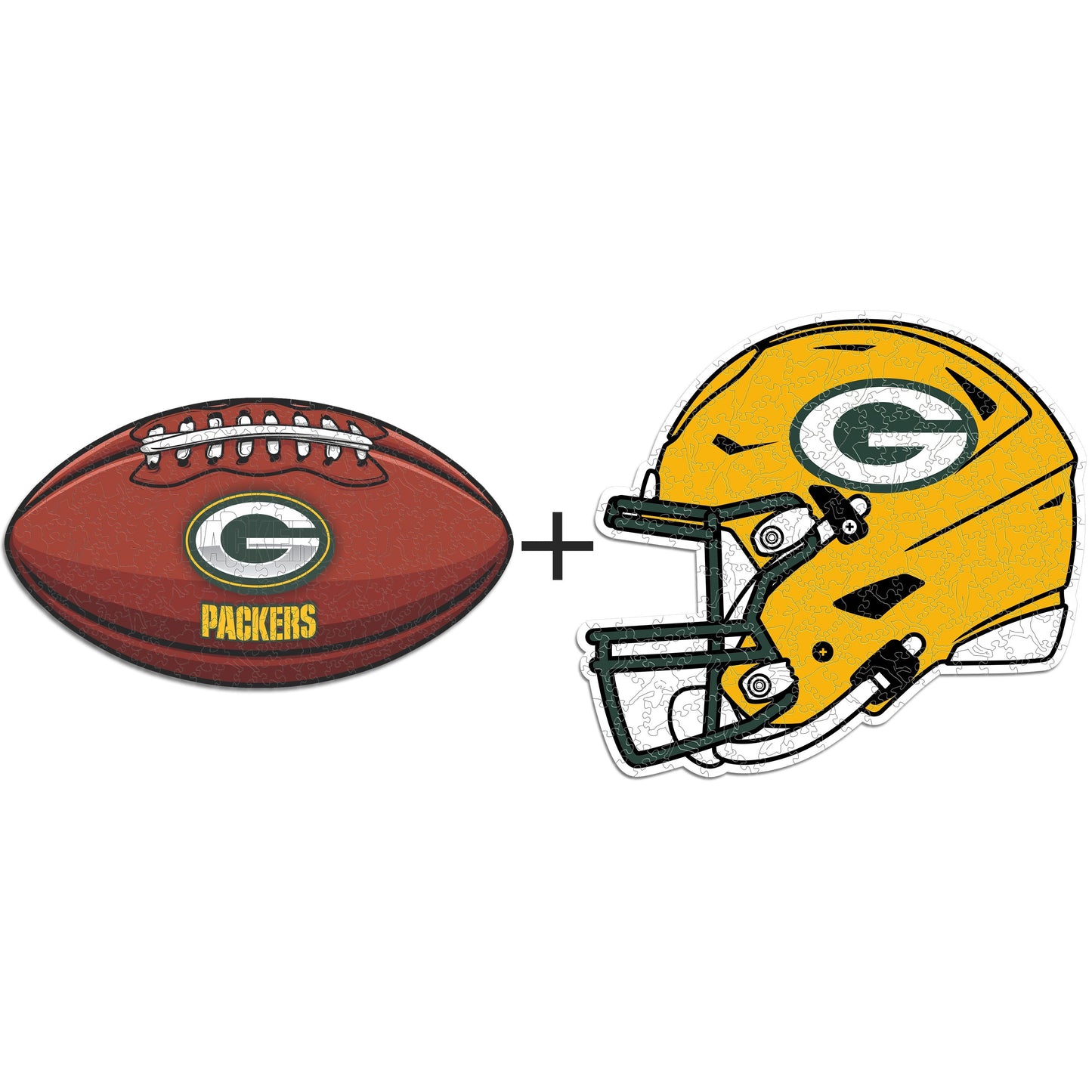 2 PACK Green Bay Packers™ Football + Helmet