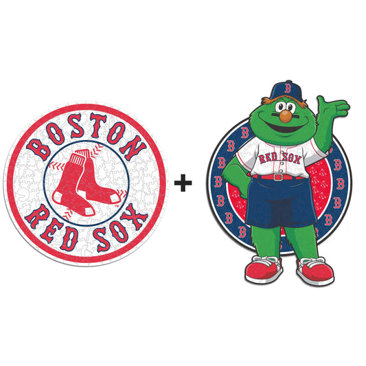 Pacote com 2 logotipos e mascote do Boston Red Sox™