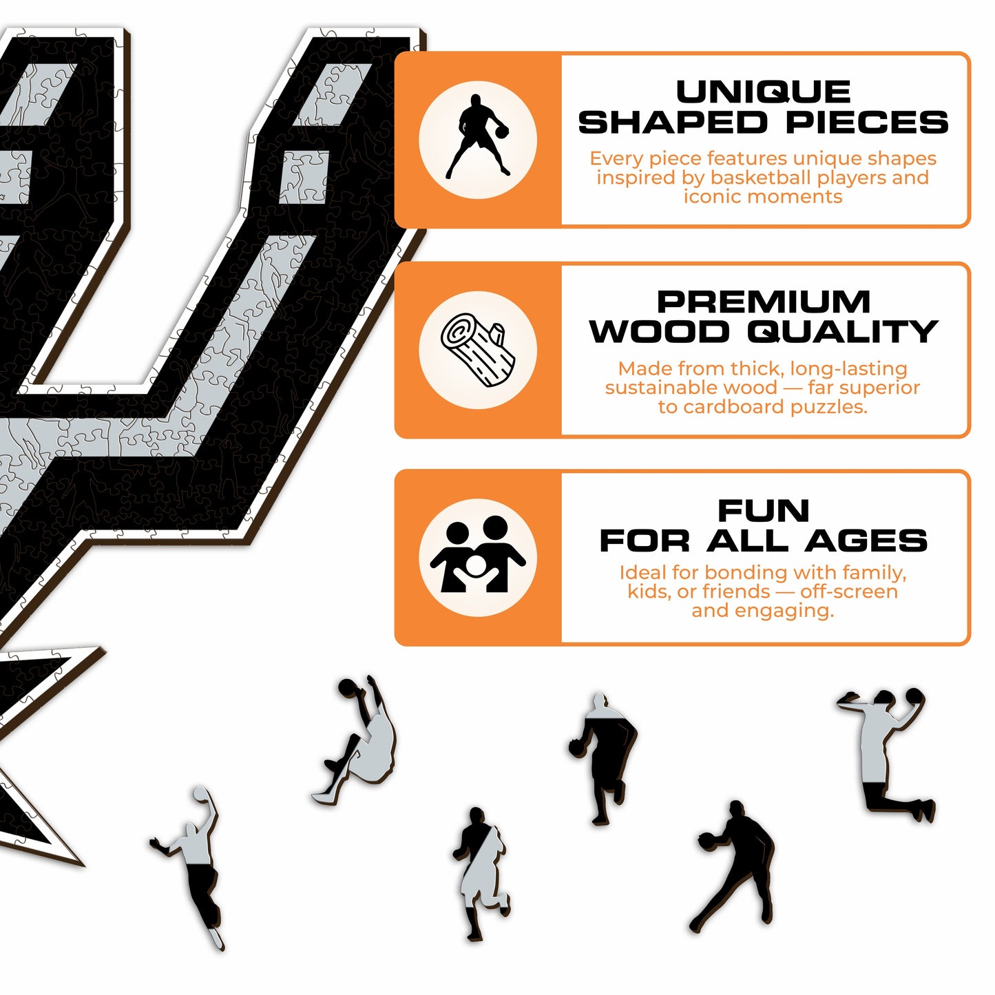 San Antonio Spurs™ - 木製パズル