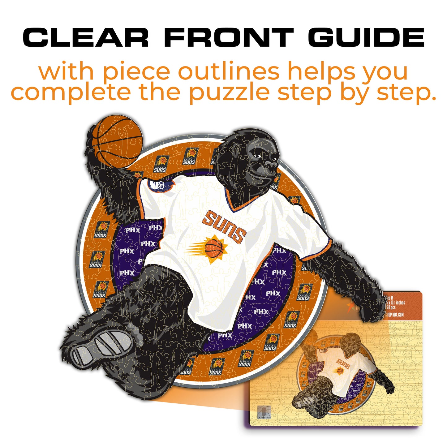 Phoenix Suns™ Mascot - Wooden Puzzle