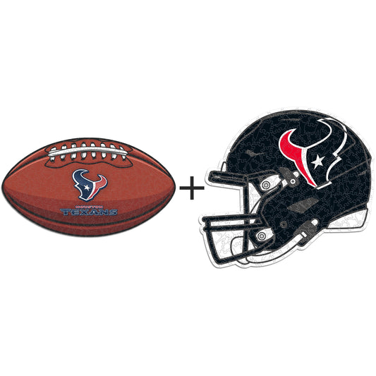2 PACK Houston Texans™ Football + Helmet