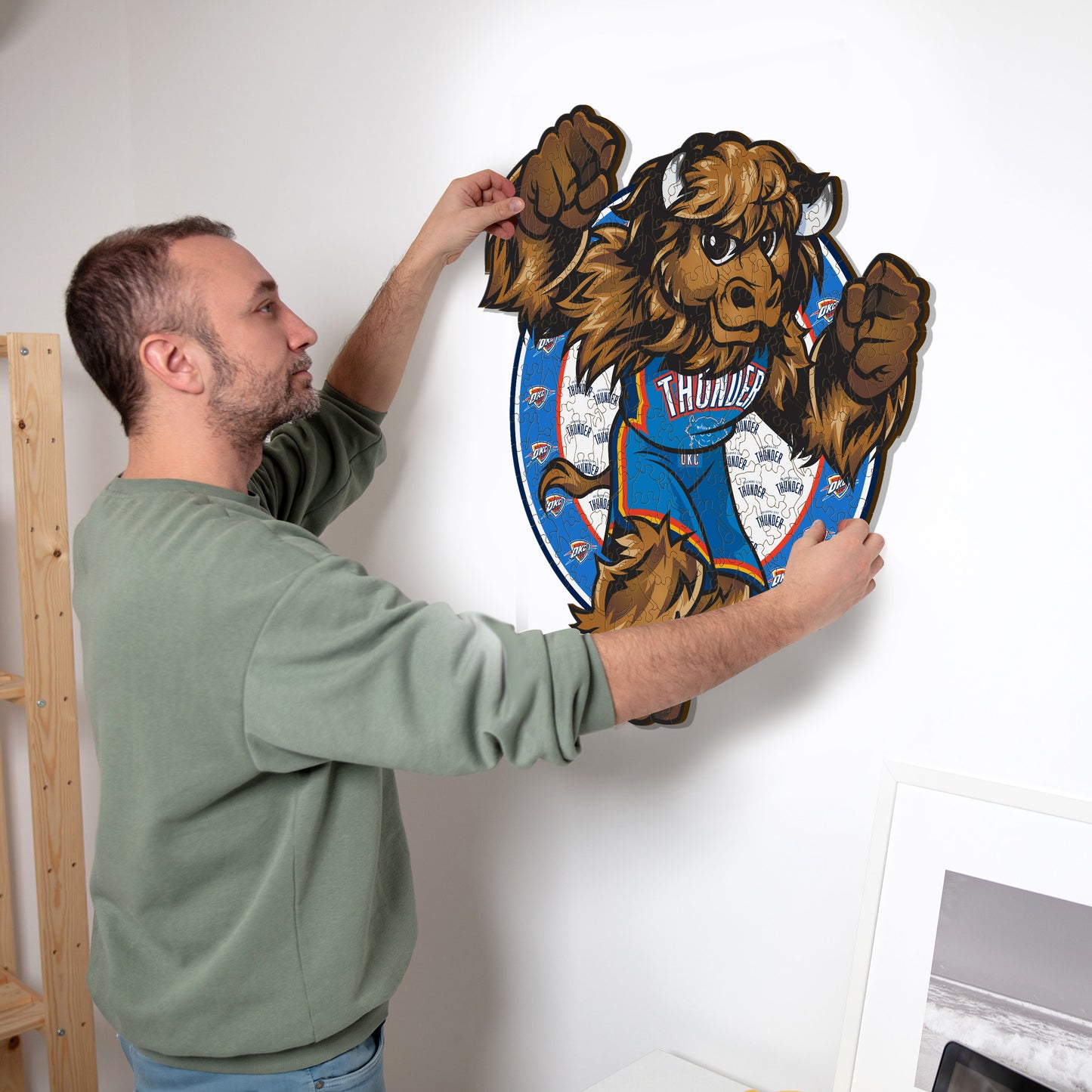 Oklahoma City Thunder™ Mascot - Wooden Puzzle