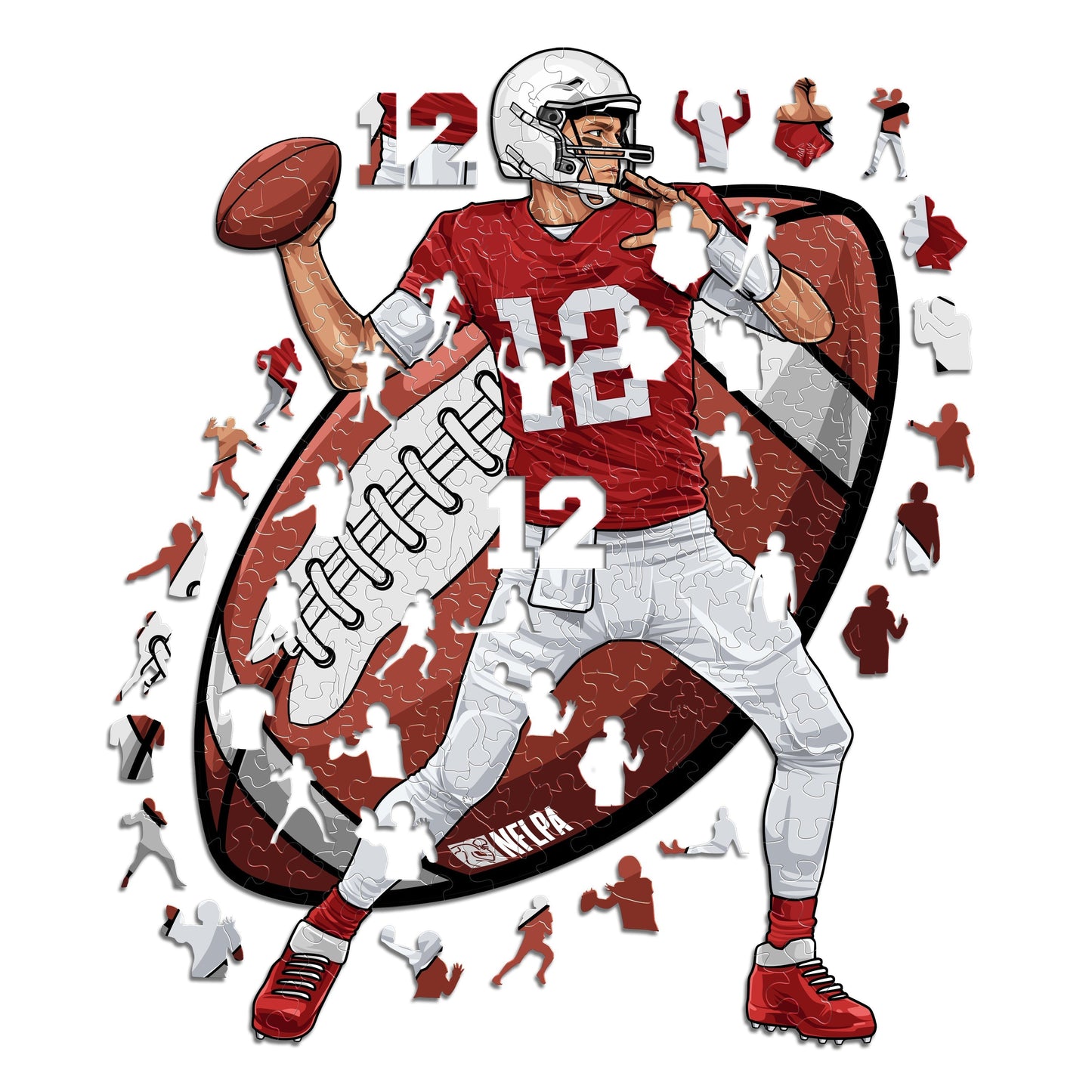 4 NFL Players Puzzles Of Your Choice